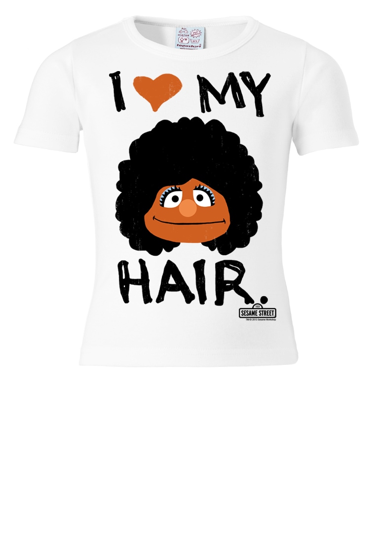 LOGOSHIRT T-Shirt "I Love My Hair" mit tollem Frontprint