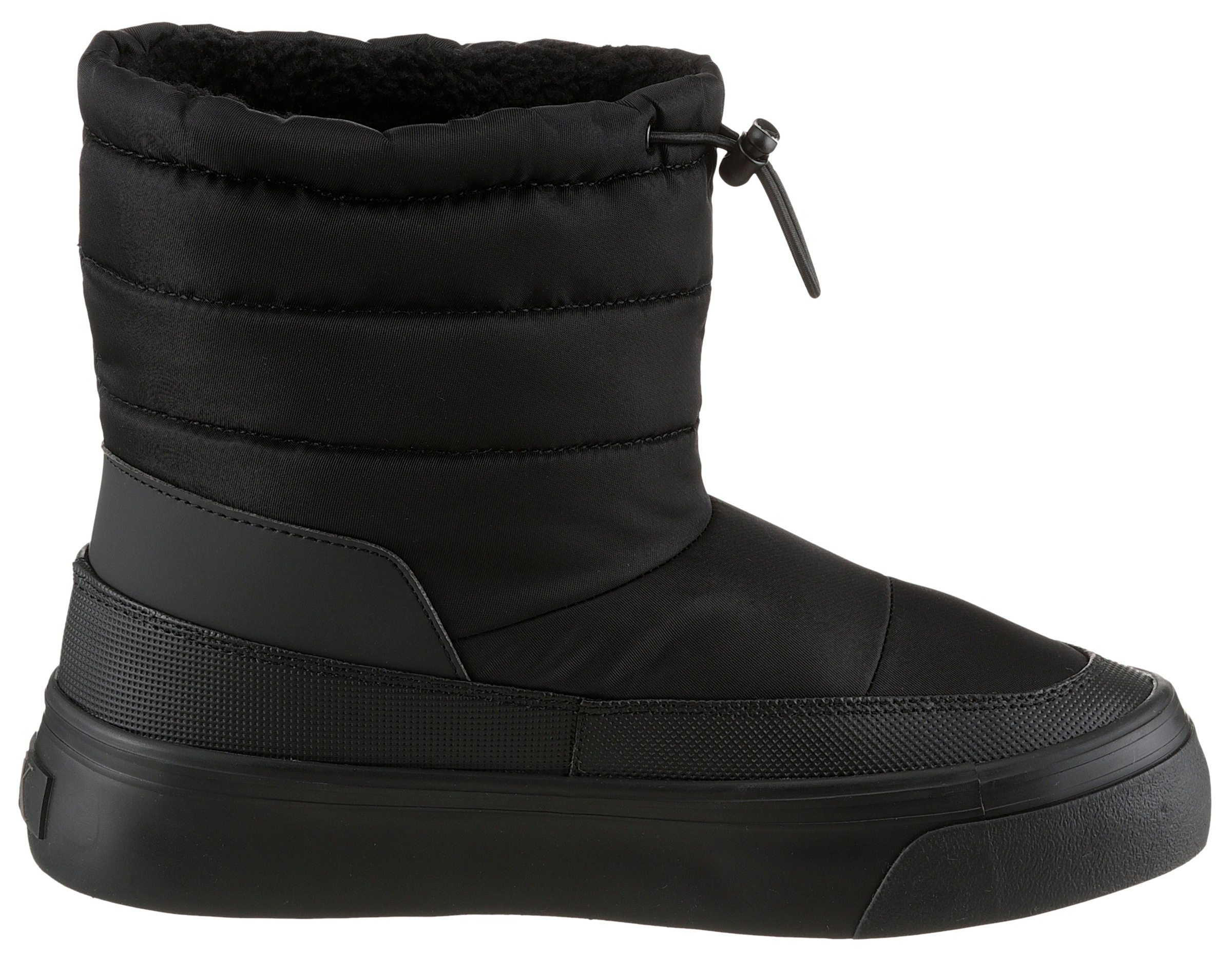 Calvin Klein Jeans Snowboots »VULC FLATF SNOWBOOT NYLON MIX MG«, Winterboots, Winterstiefelette, Warmfutter, mit CK-Logo