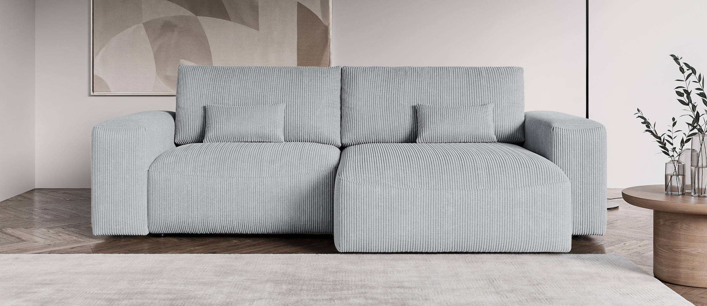 OTTO home Ecksofa "MATTS Schlafsofa mit Bettkasten, Maße B/T/H: 265/159/89 günstig online kaufen