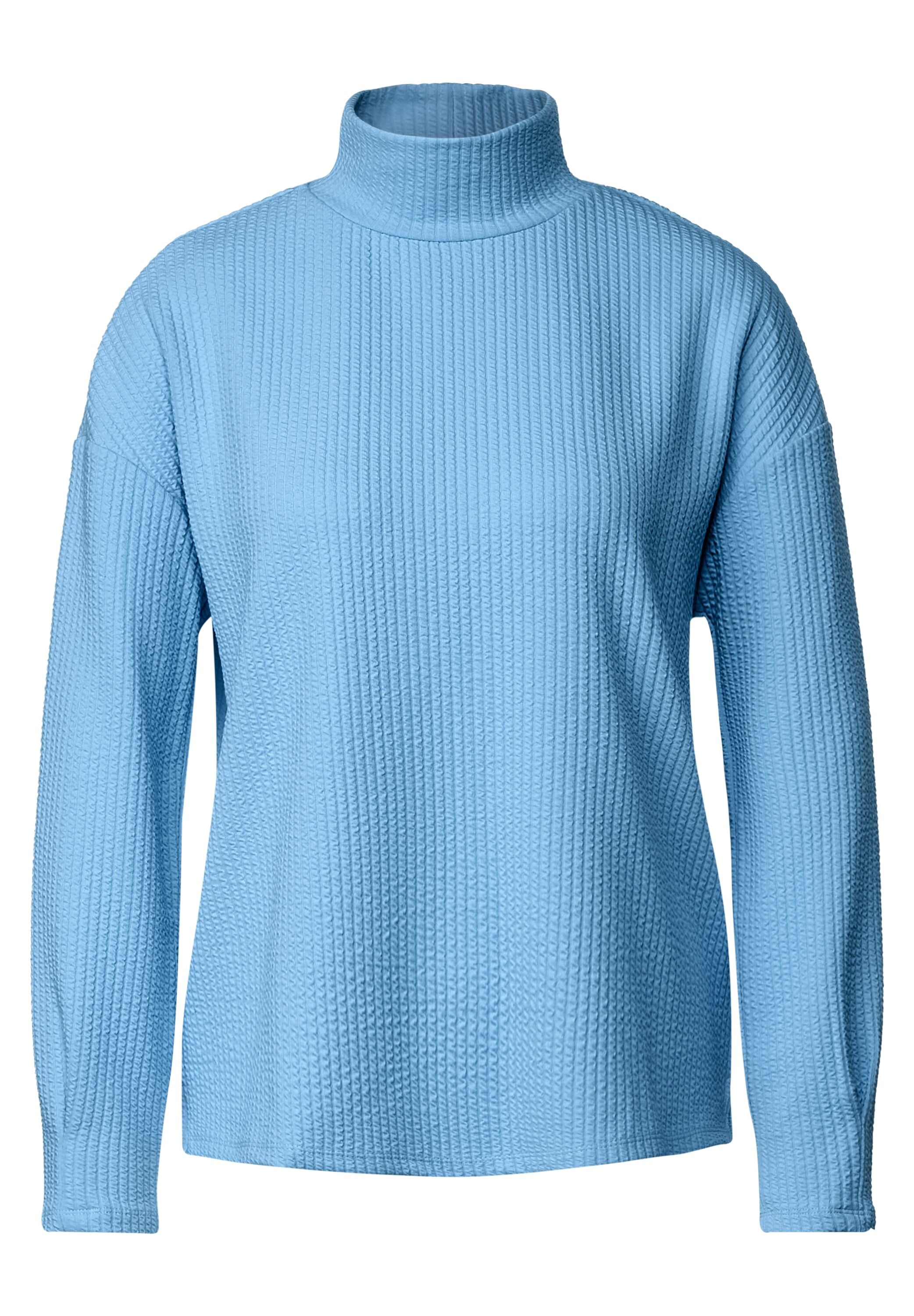 STREET ONE Langarmshirt, in Unifarbe