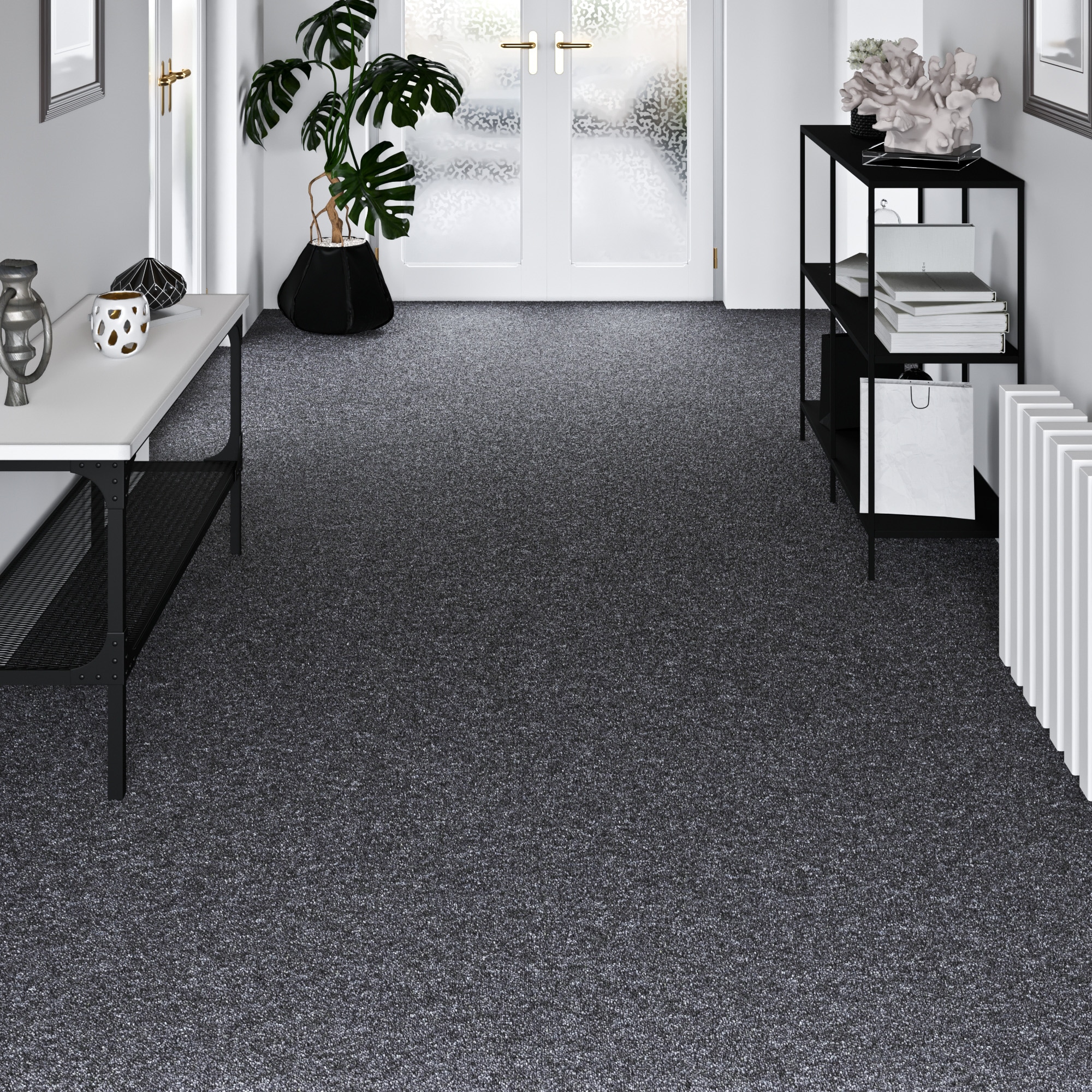 my home Teppichboden »Fortis, Schlinge, Made in Netherlands«, rechteckig, 5 mm Höhe, meliert, Breite 400 cm, Wohnzimmer, strapazierfähig
