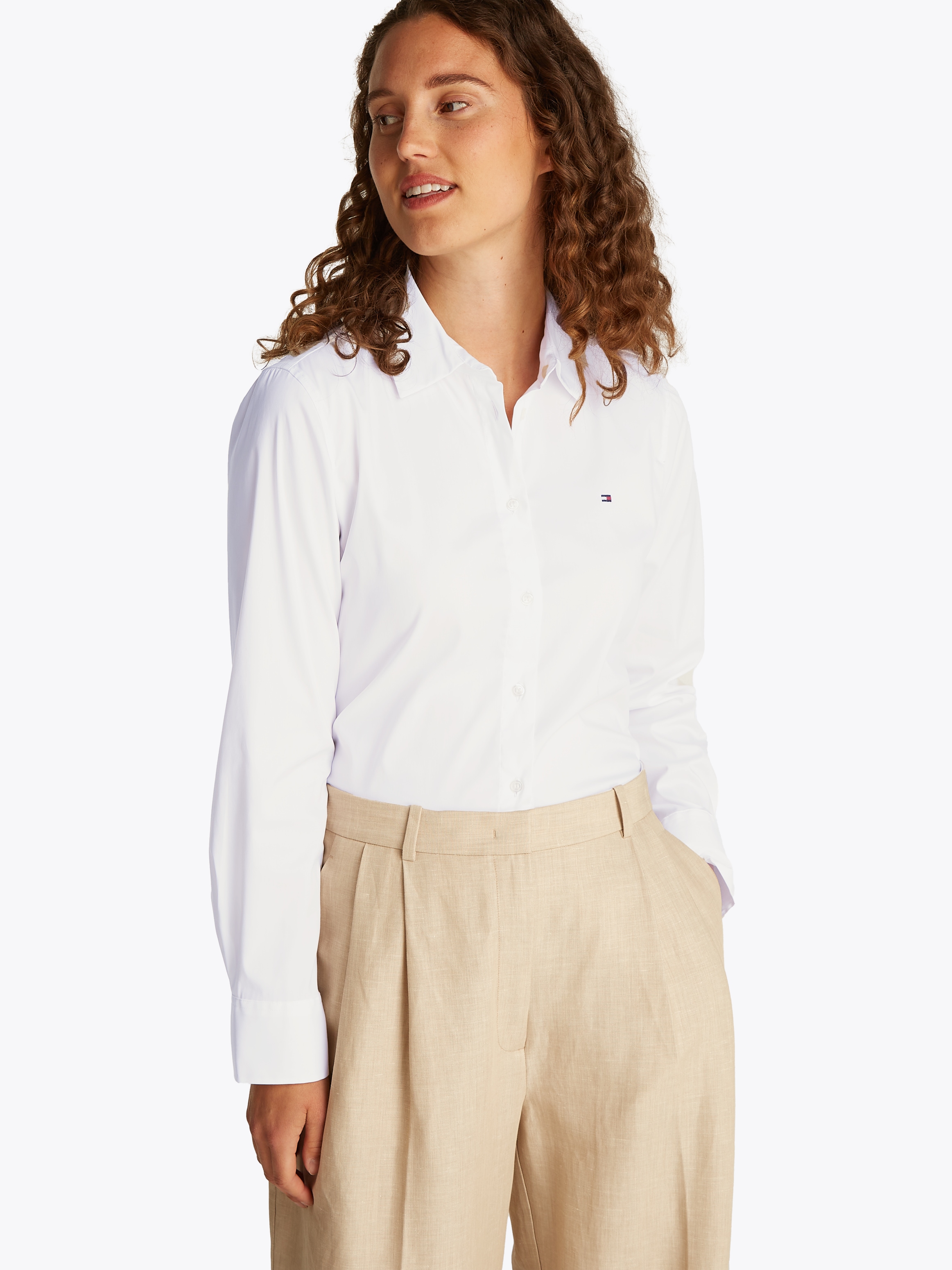 Tommy Hilfiger Hemdbluse »ESS POPLIN REGULAR SHIRT«, im klassischen Stil