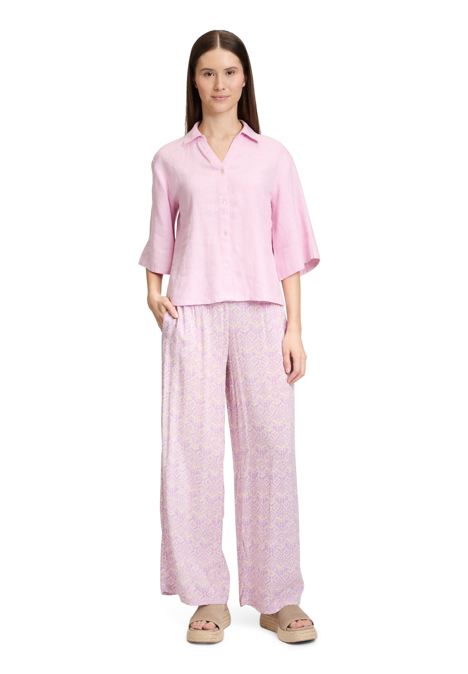 Cartoon Short Sleeve Blouse Women Pink 36 3