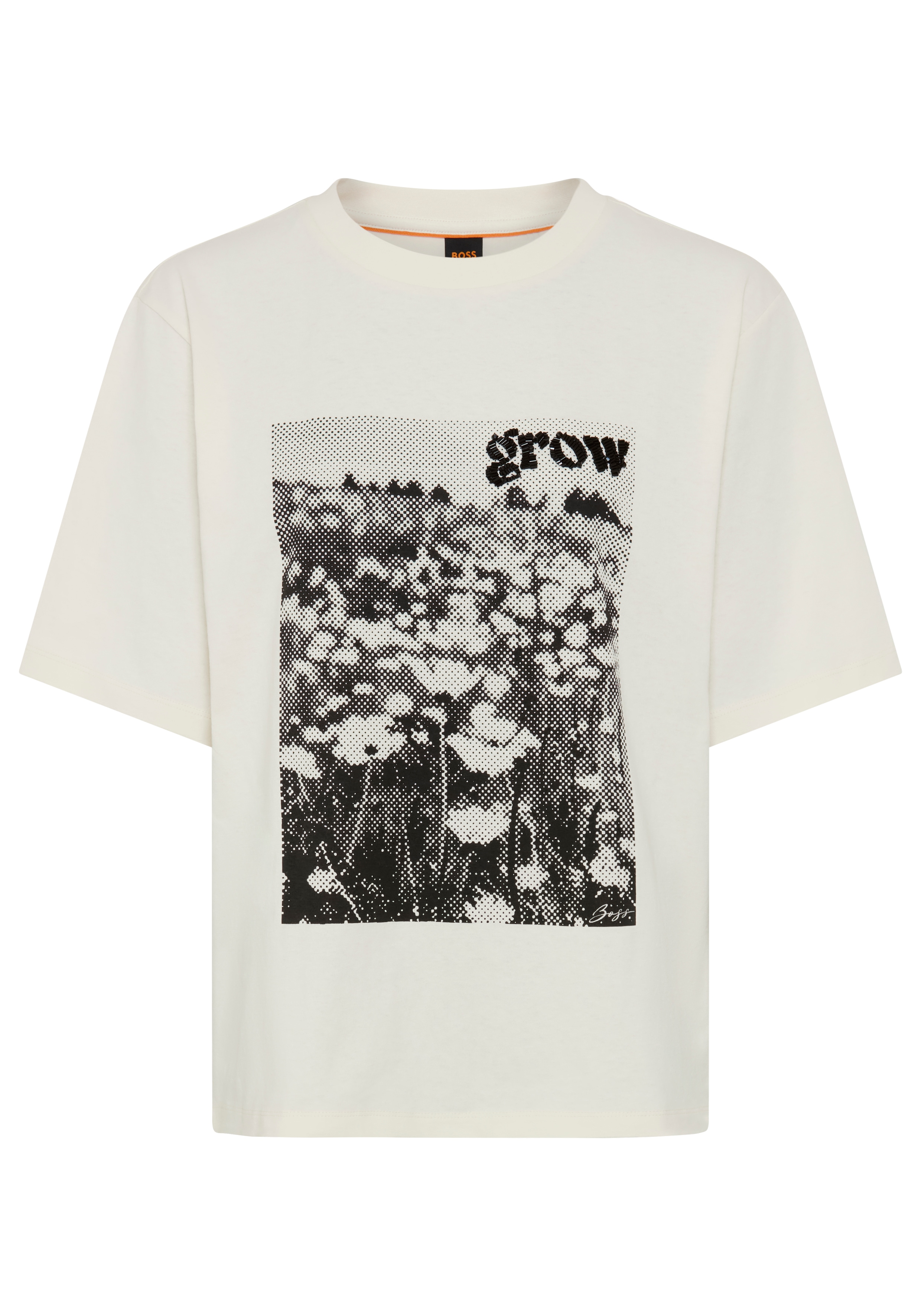 BOSS ORANGE T-Shirt "Eregular Premium Damenmode" im Relaxed Fit, Print