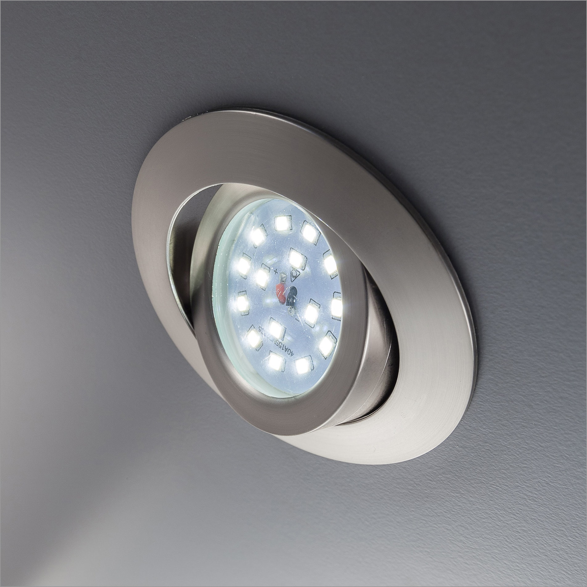 B.K.Licht LED Einbauleuchte »Mano«, 6er-Set. LED fest integriert, Leuchtenkopf schwenkbar, Schutzart IP23