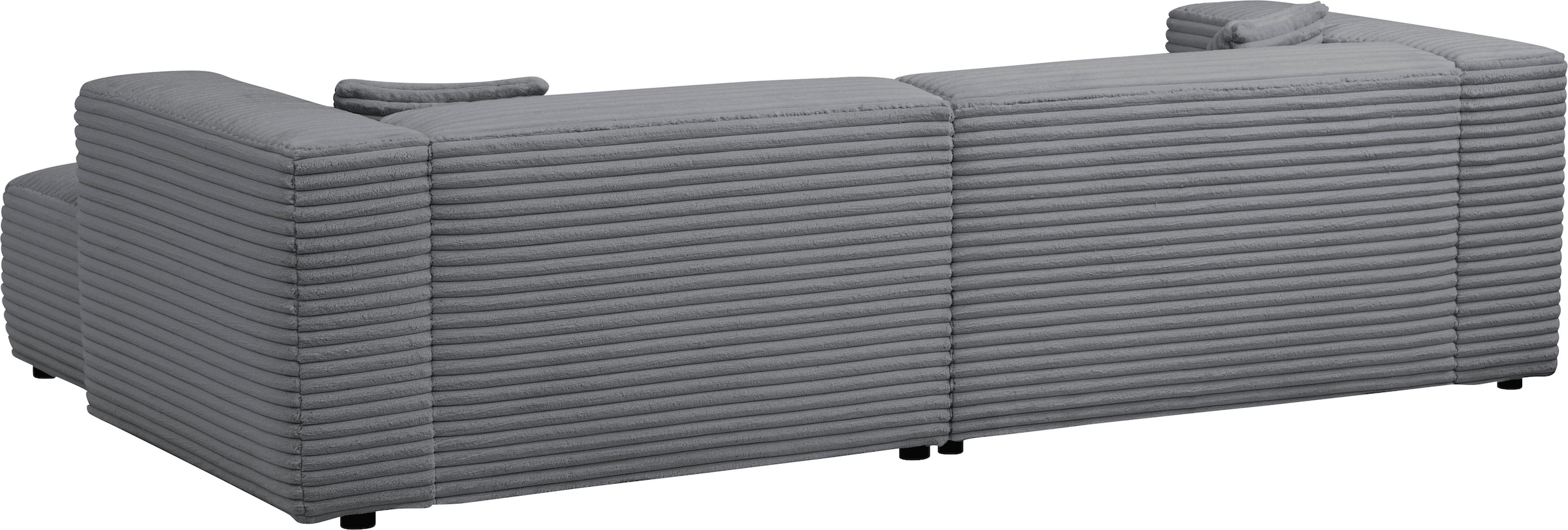andas Polsterecke »BAKELS, Ecksofa-Set mit Hocker, L-Form mit Schlaffunktion«, Ecksofa-Set (incl. Hocker) im trendigen Megacord
