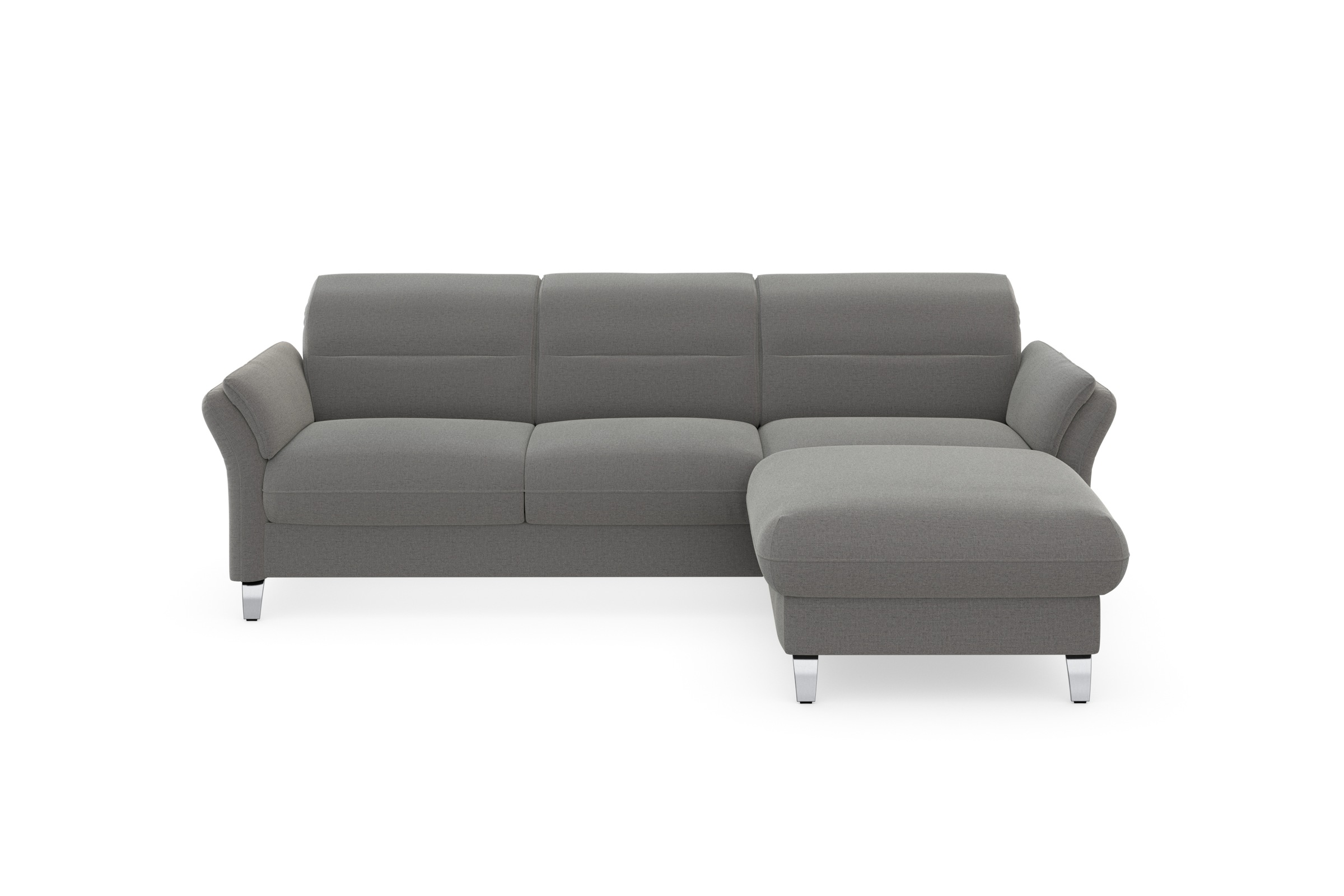 sit&more Ecksofa »Grenoble L-Form mit Federkern«, wahlweise mit Bettfunktion, Bettkasten, Arm- und Kopfteilverstellung