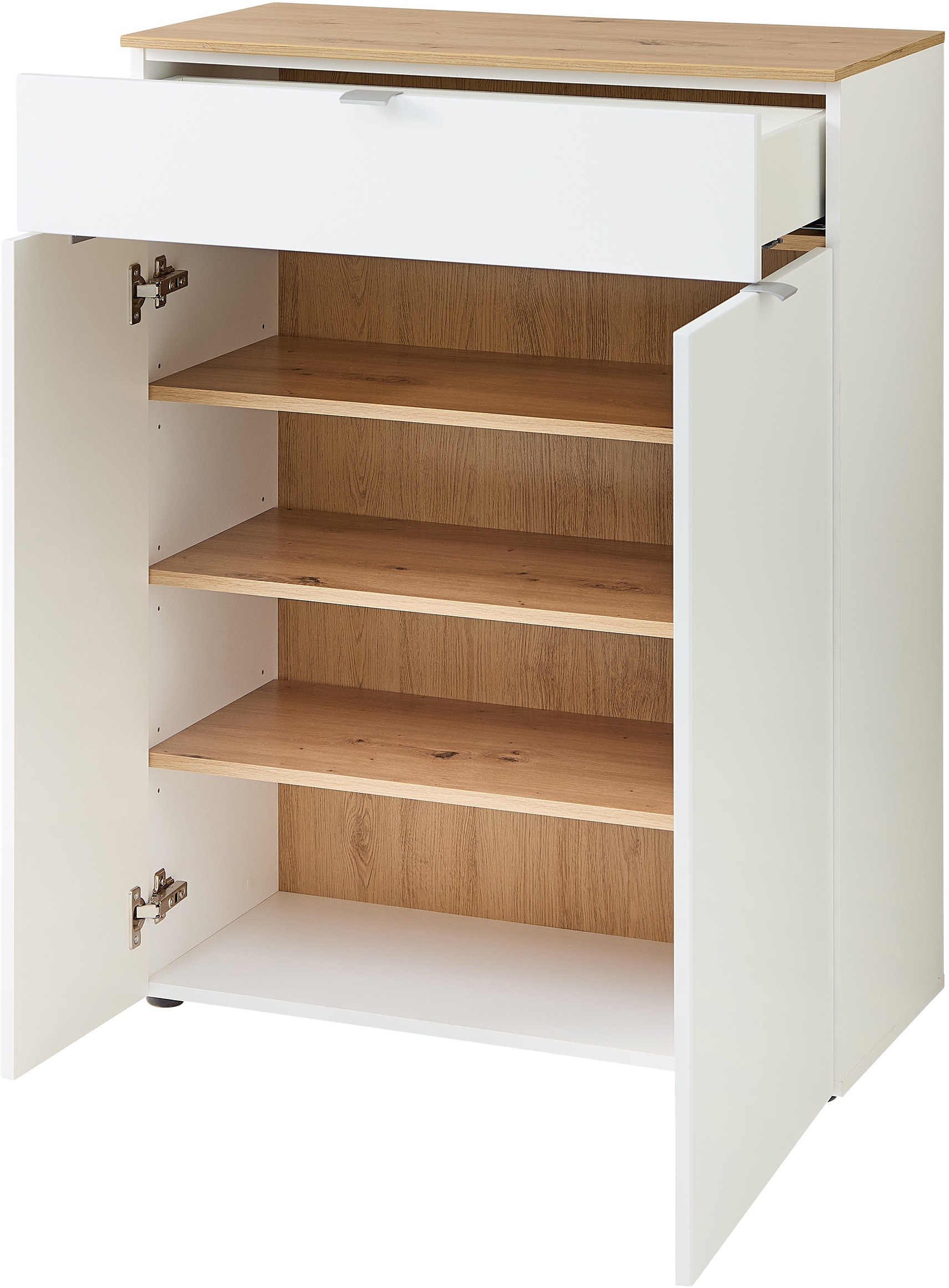 Innostyle Schuhschrank »Bari Schuhschrank mit Schubkasten, BxHxT 78x103x38 cm«, (1 St.), 2 türig, 1 Schübkasten, 4 Fächer, Softclose, ABS Kantenschutz