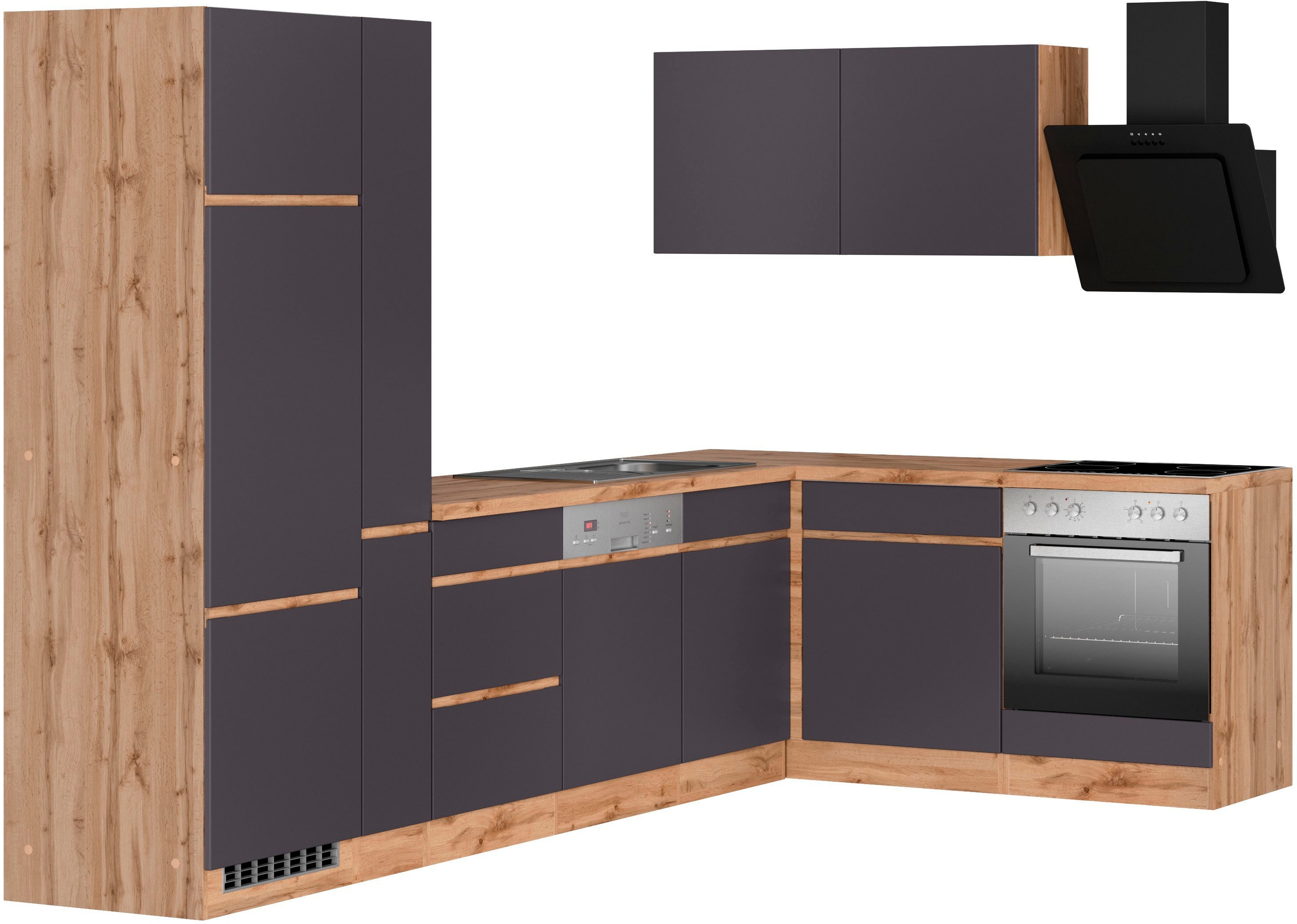 KOCHSTATION "KS-Riesa" Stellbreite 240x270 cm, wahlweise mit oder ohne E-Geräte
