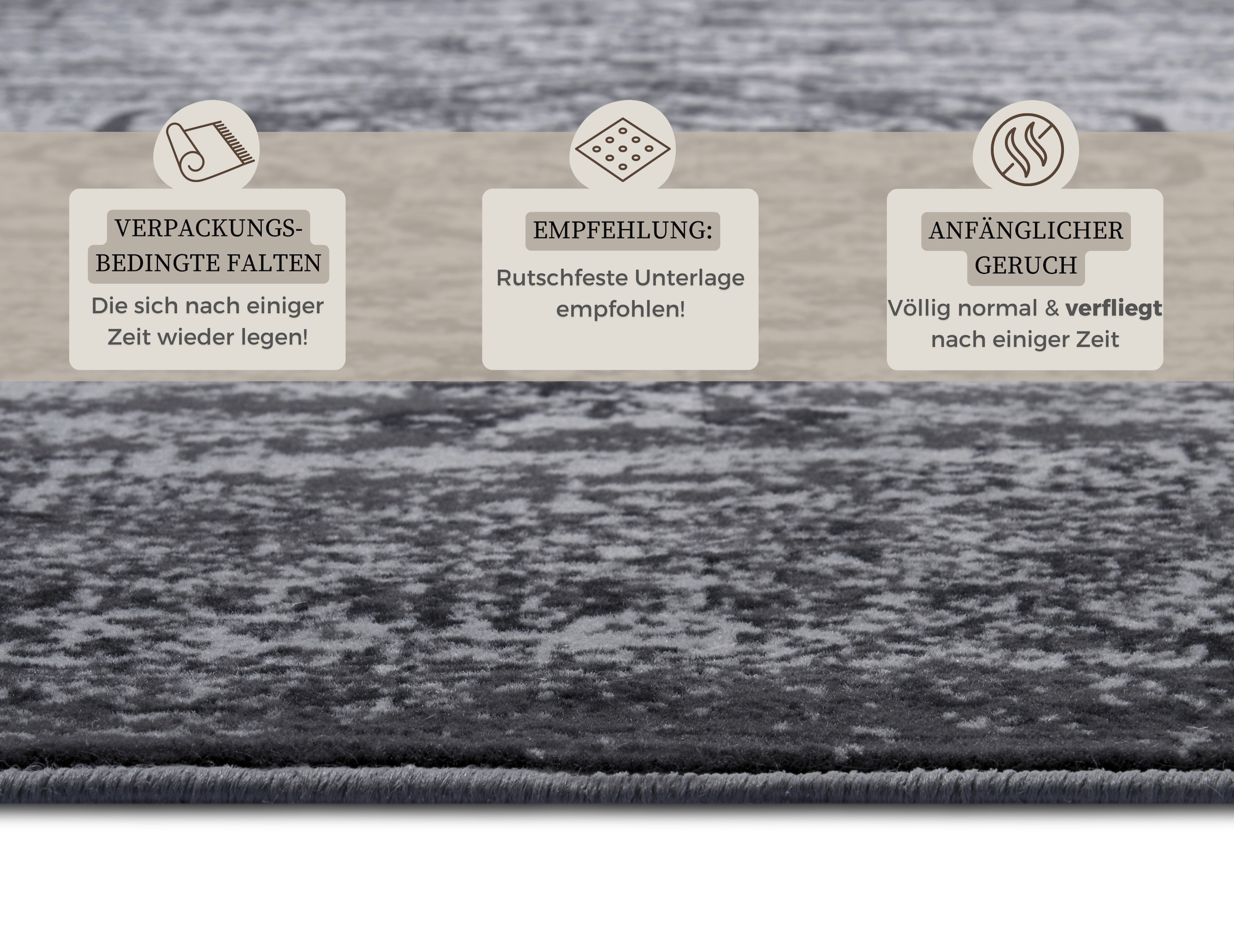 HANSE Home Teppich »Meridional«, rechteckig, 9 mm Höhe, Orientalisch, Orient, Kurzflor, Wohnzimmer, Schlafzimmer, Vintage