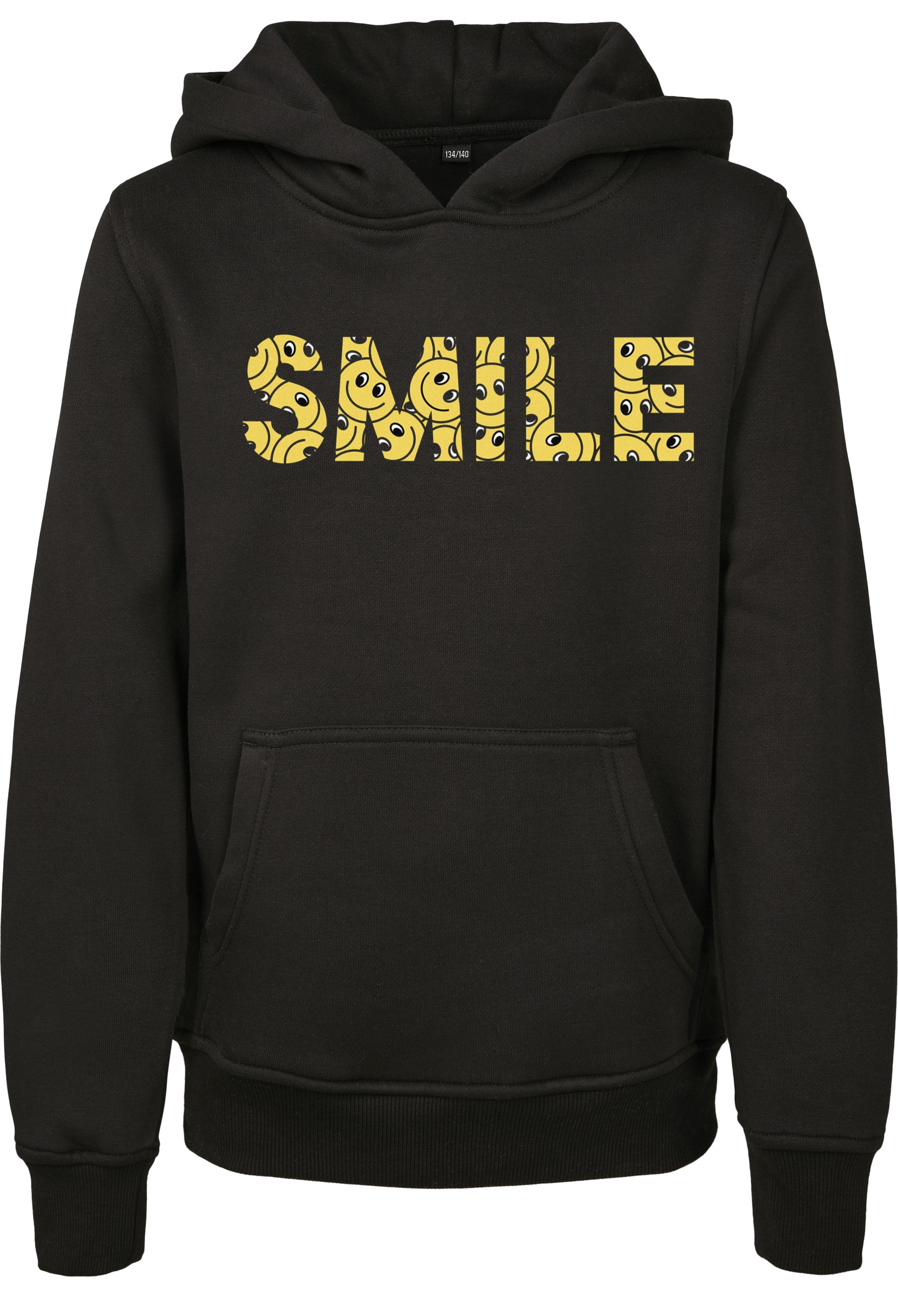 MisterTee Kapuzensweatshirt "MisterTee Herren Kids Yellow Smile Box Hoody", 1 Stk.