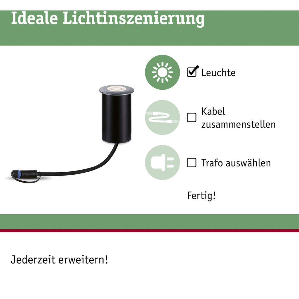 Paulmann LED Einbauleuchte »Plug&Shine«, 1 flammig-flammig