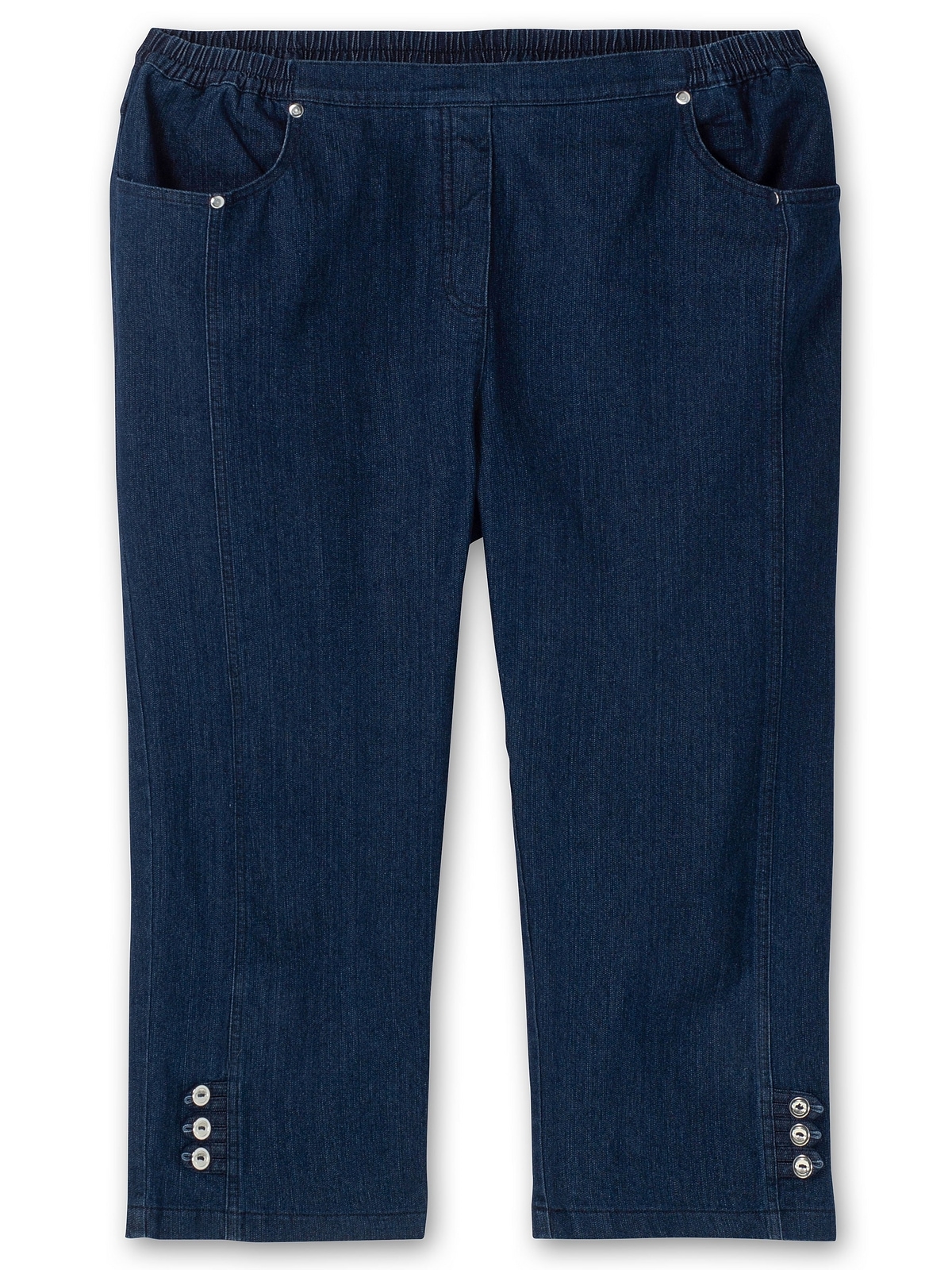 Sheego Schlupfjeans »Große Größen«, mit Zierknöpfen am Saum