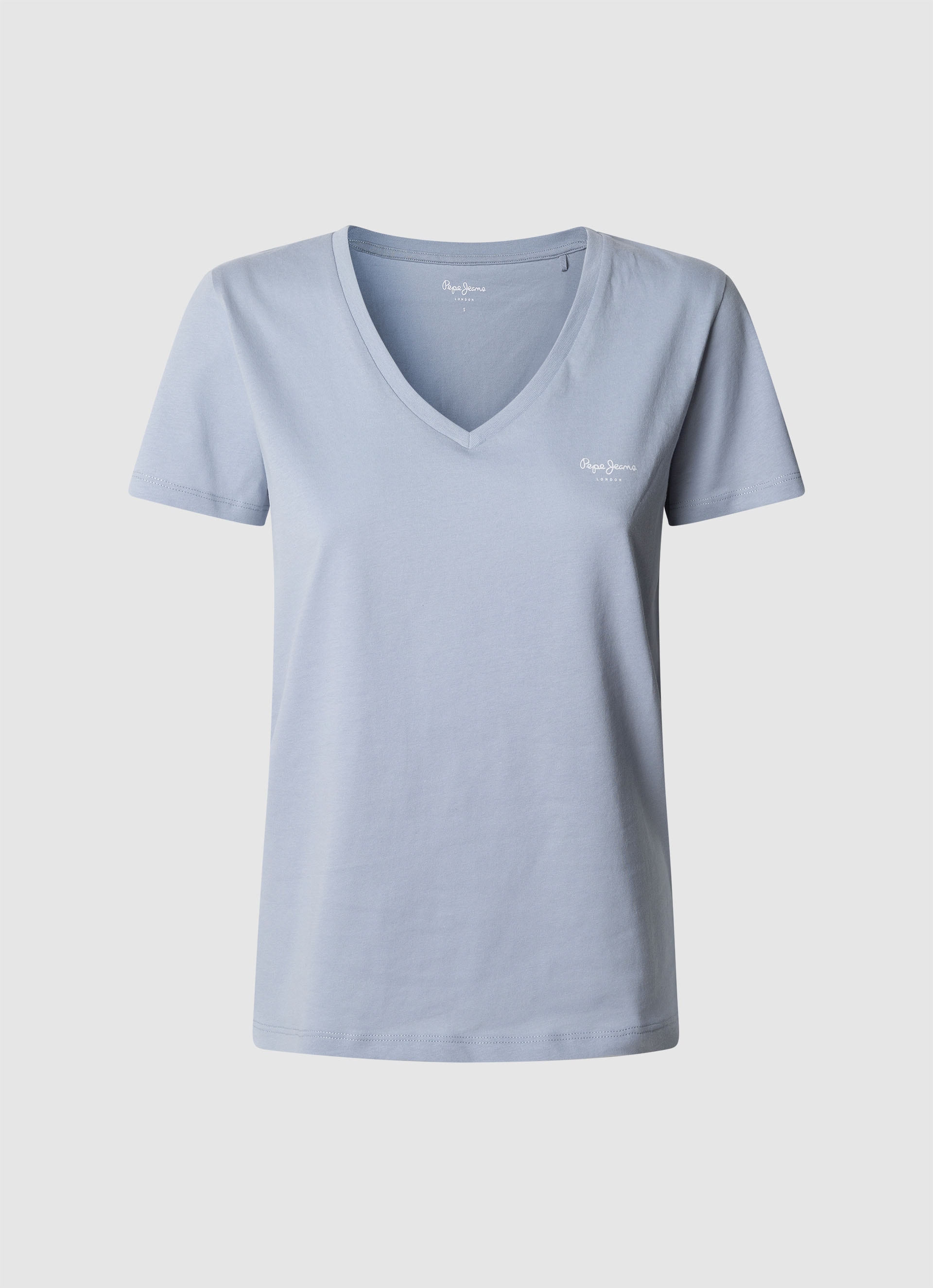 Pepe Jeans V-Shirt "MACY V-NECK", mit Logoschriftzug günstig online kaufen