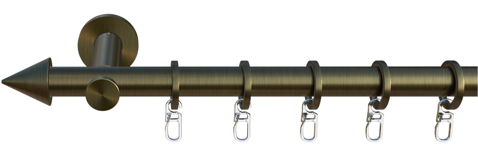 indeko Gardinenstange »Gardinenstange Calais« Ø 16 mm 1 läufig-läufig Wunschmaßlänge Ø 16 mm, 1-läufig, Wunschmaßlänge