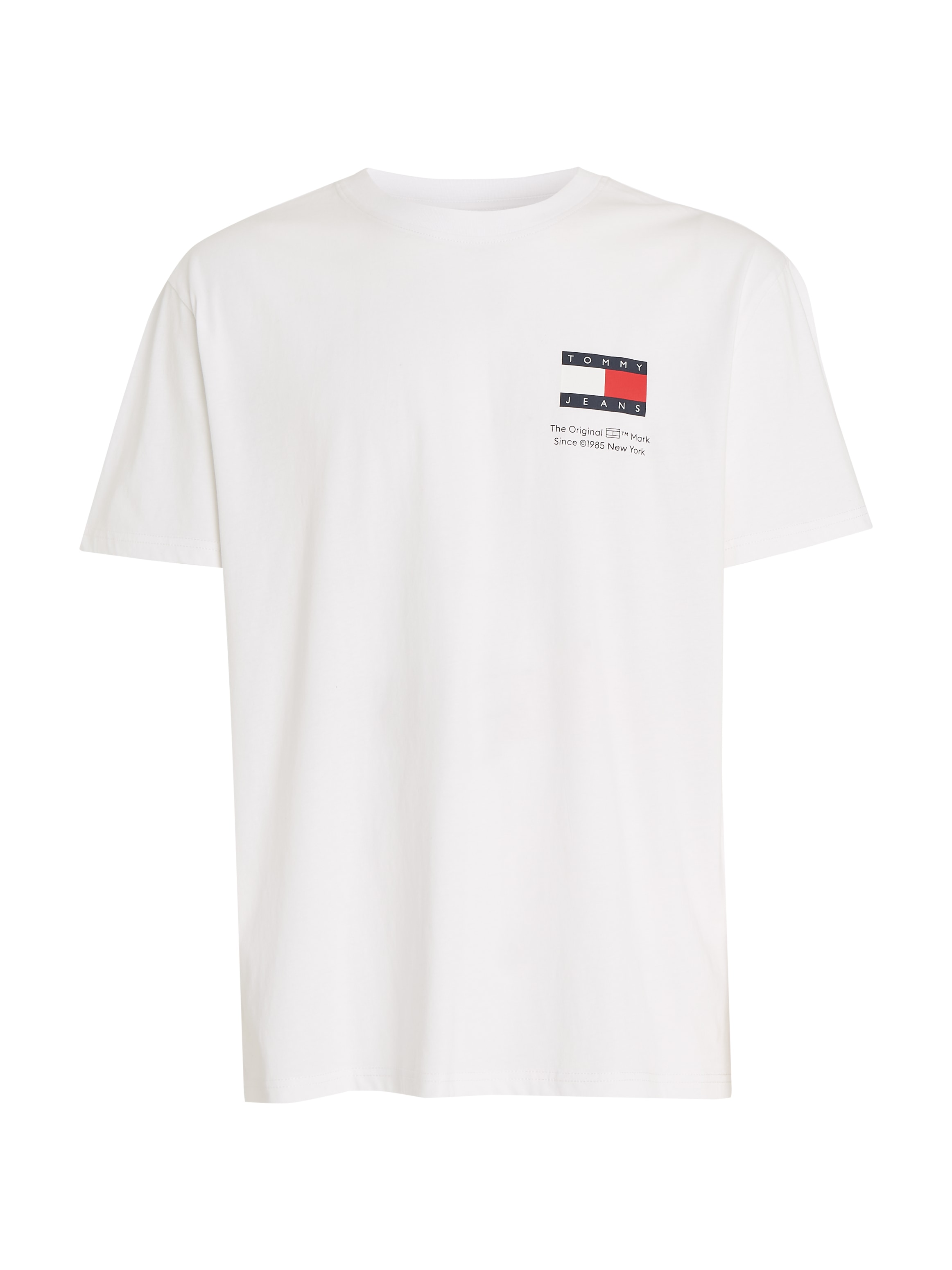 Tommy Jeans T-Shirt »TJM SLIM 2PACK S/S FLAG DNA TEE«, (Packung, 2er), mit großem Logodruck auf der Brust