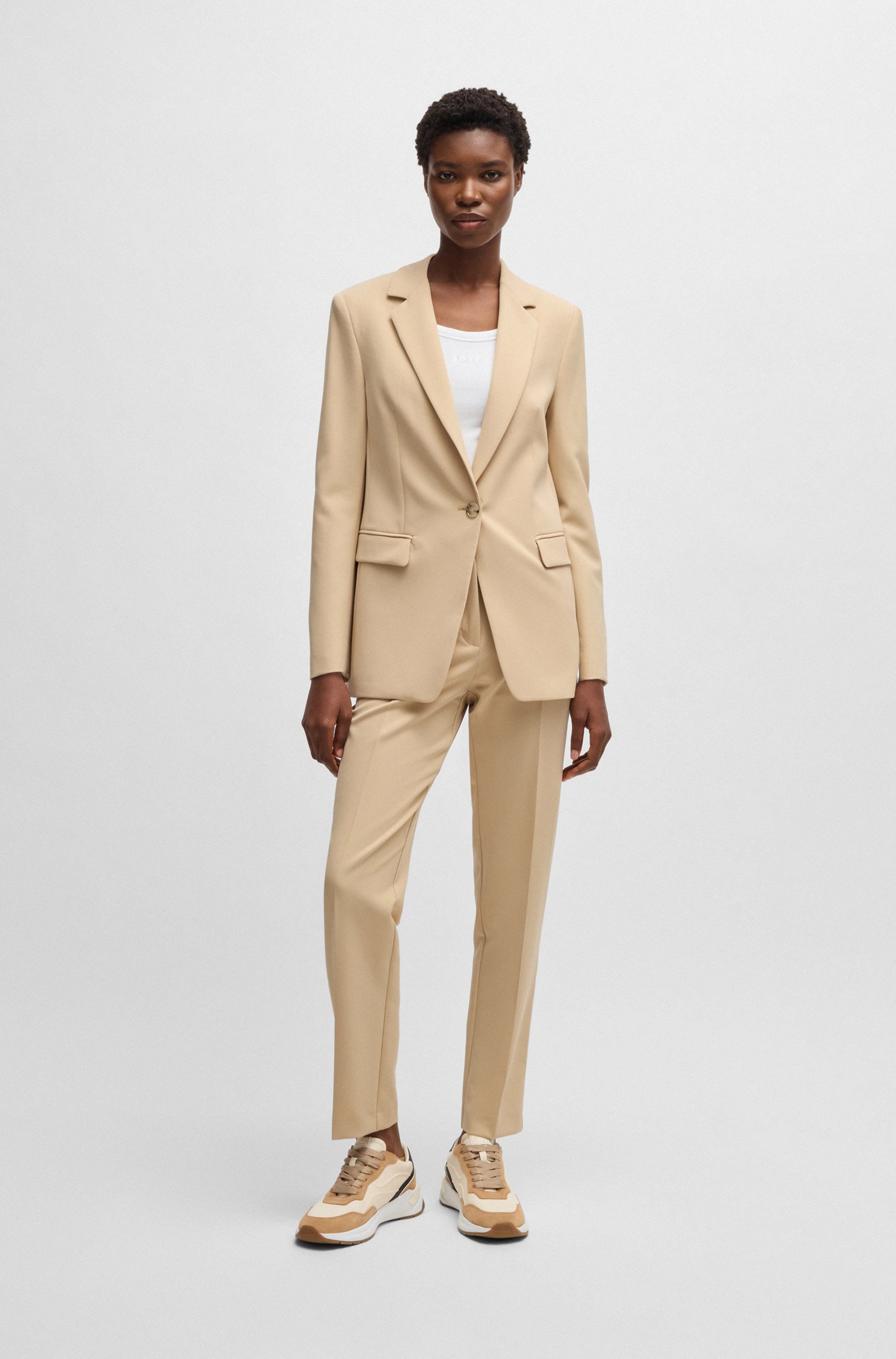 BOSS ORANGE Blusenblazer »Jabla Premium Damenmode«, mit Markenlabel