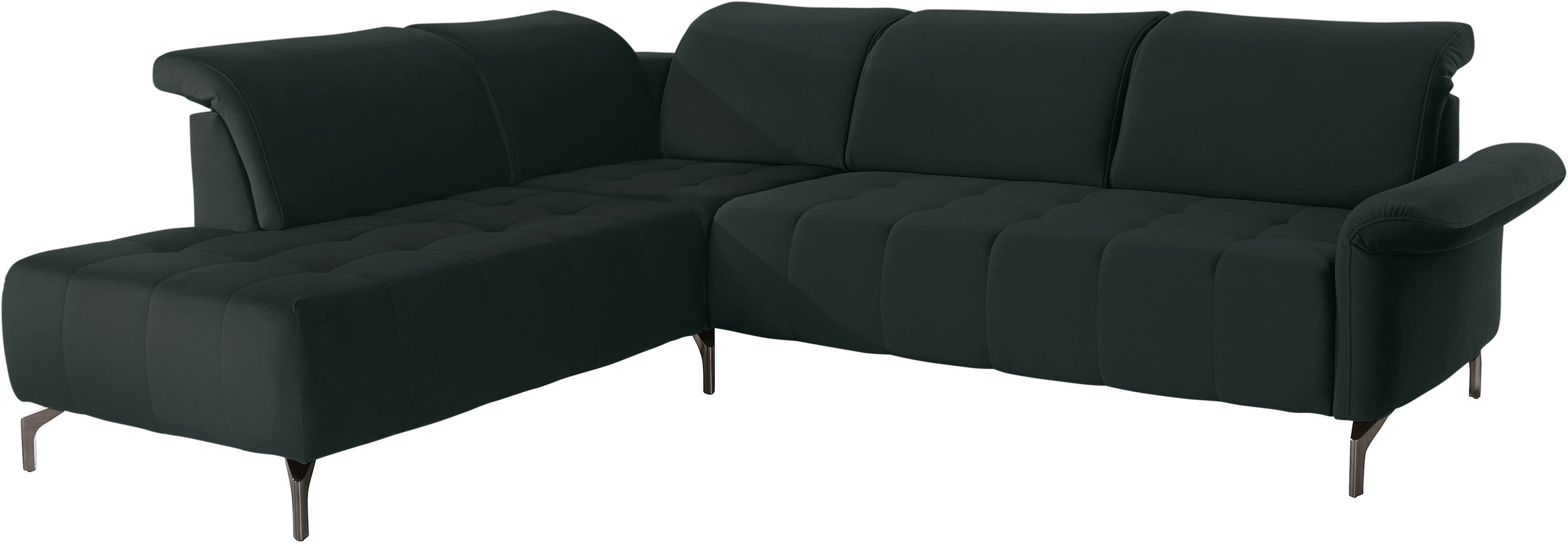 INOSIGN Ecksofa »Fresh L-Form«, Federkern, wahlweise Kopfteilverstellung und motorischer Vorziehsitz