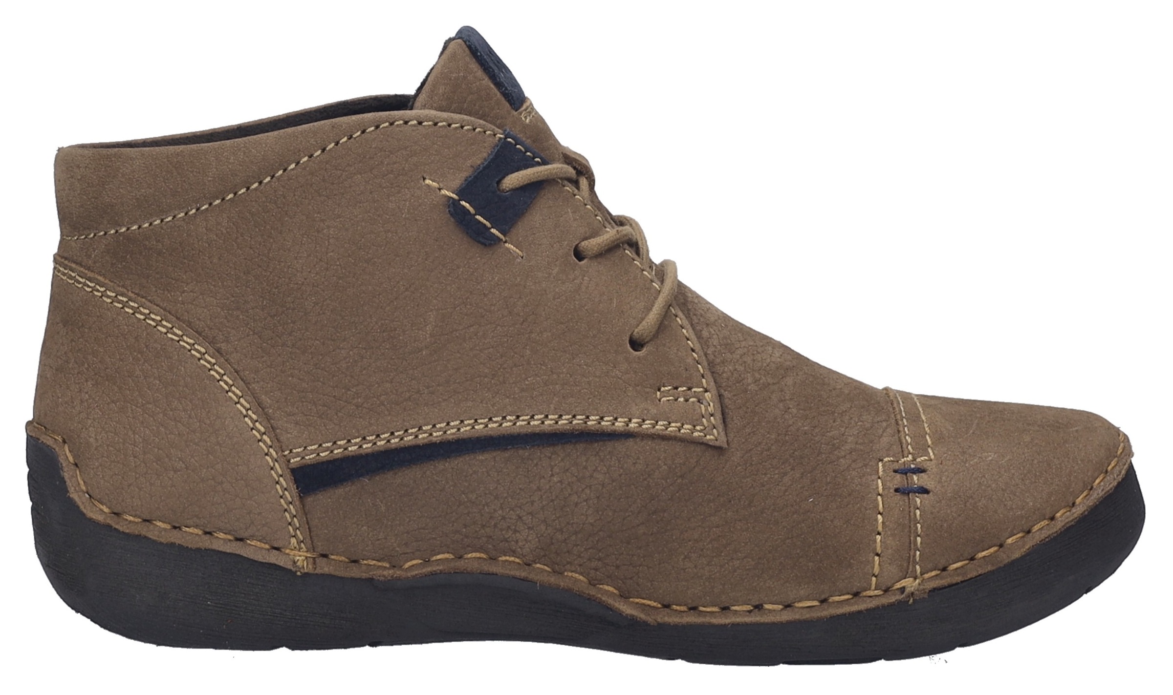 Josef Seibel Schnürboots »Fergey 43«, Boots, Komfortschuh mit Wechselfußbett aus Leder