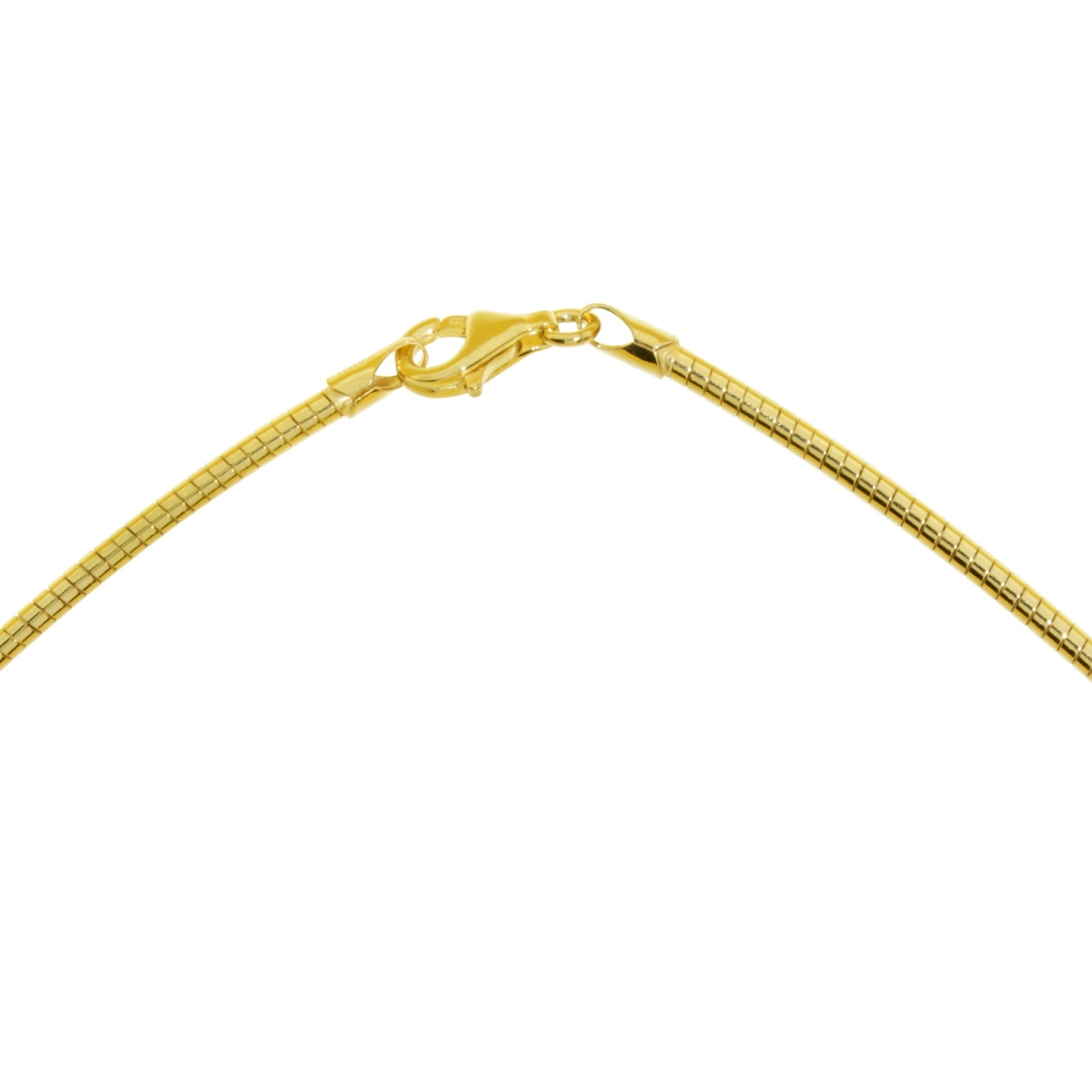 Ostsee-Schmuck Omega 2.2mm Gold-Plated Necklace Gold 45 2