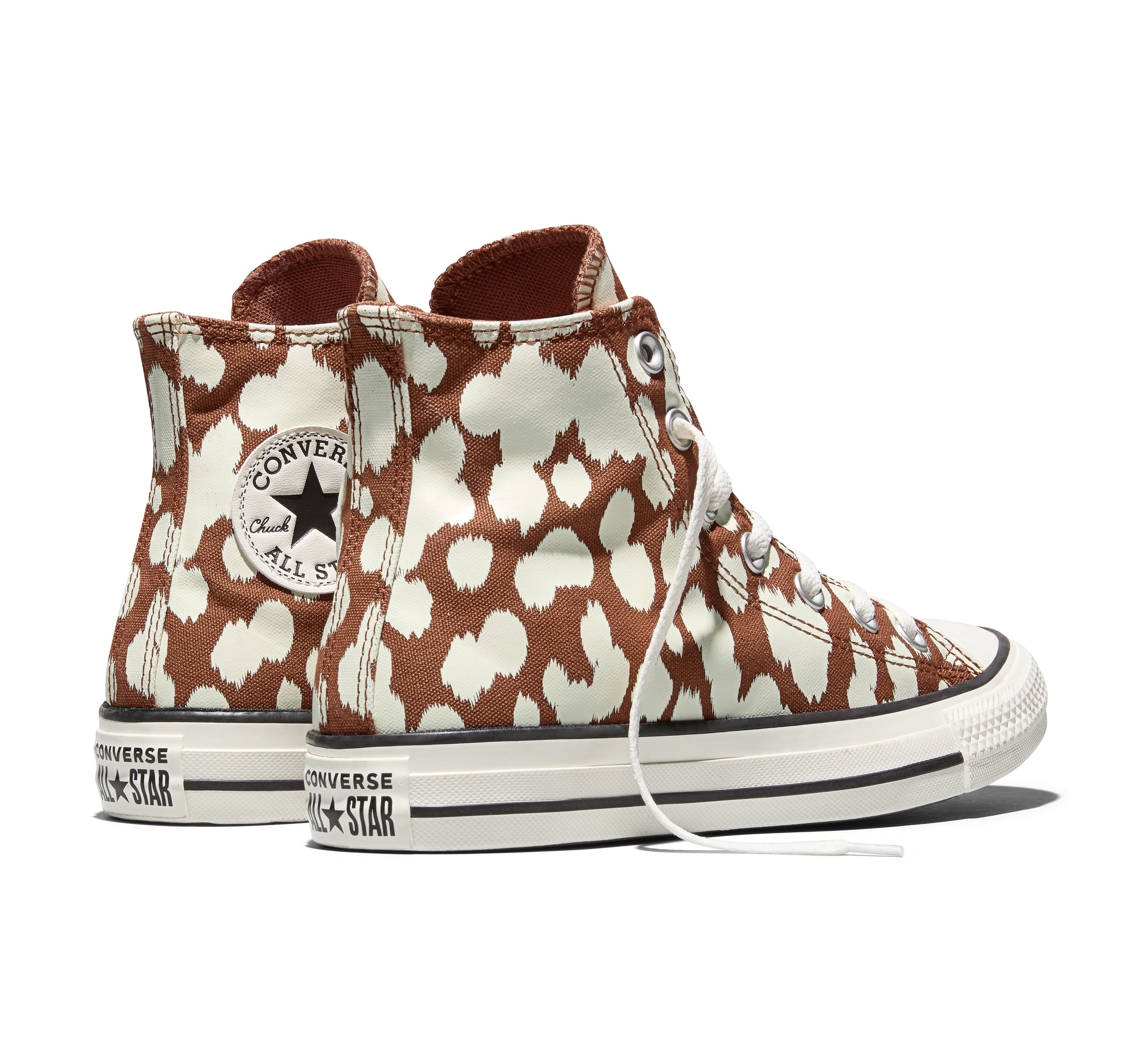 Baskets montantes Converse CHUCK TAYLOR ALL STAR COW PRINT Marron 36,37,38,39,40,41,35,37 1/2,36 1/2,39 1/2 femmes 3