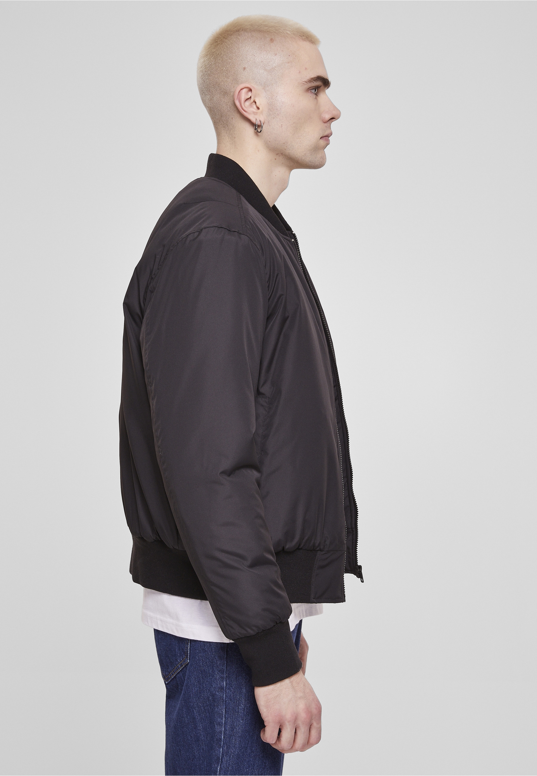 URBAN CLASSICS Allwetterjacke »Urban Classics Herren Recyclet Basic Bomber Jacket« 1 Stk. tlg. ohne Kapuze