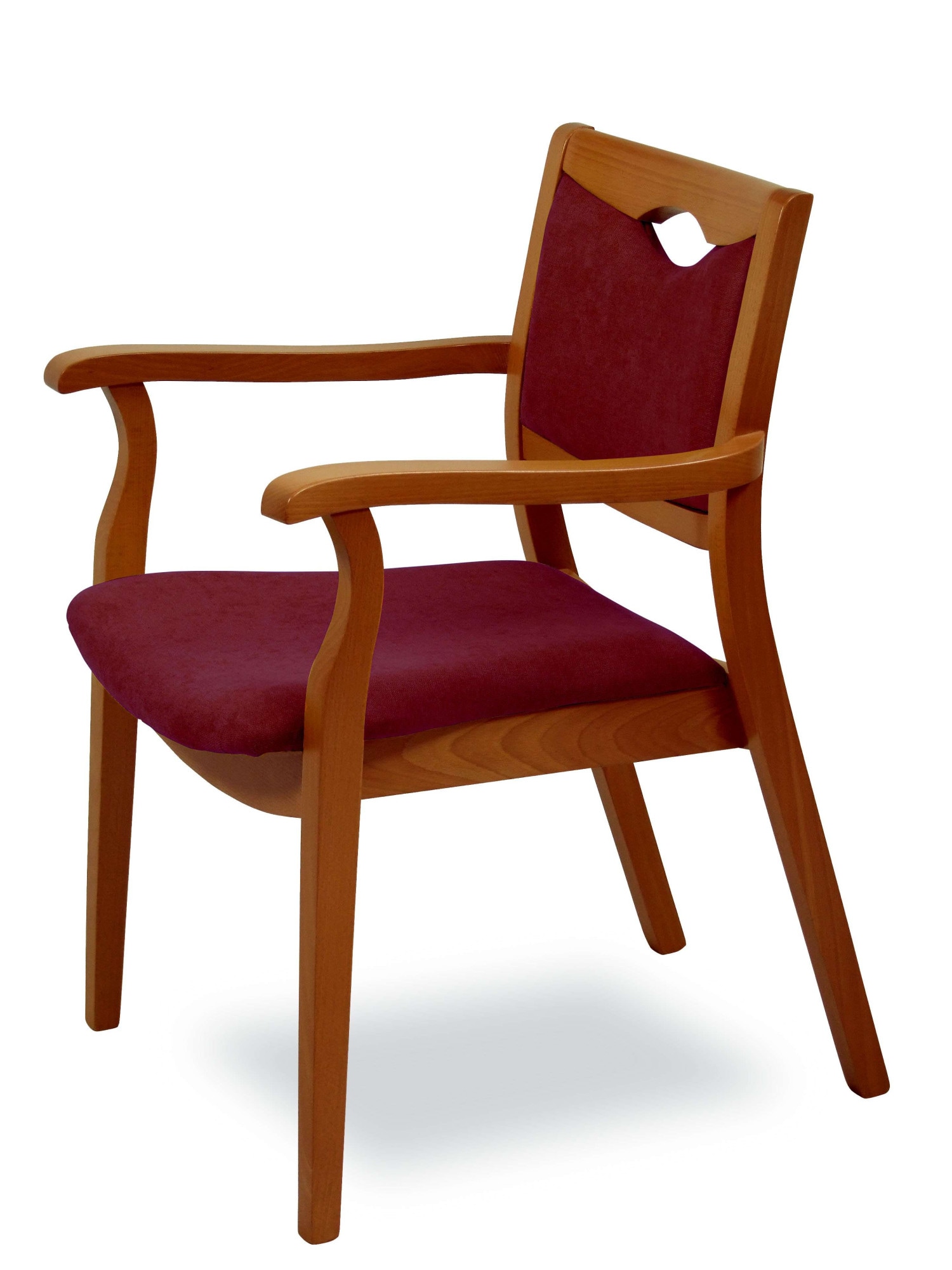 Home affaire Armlehnstuhl "London, Stuhl, Komfortsessel, 3 Gestellfarben, Made in Italy" () 1 Stk.Extra-komfortabel, ergonomisch, fleckenabweisendes Gewebe, Massivholz
