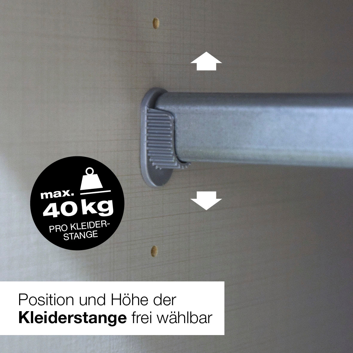 Wimex Drehtürenschrank »Coventry in den Breiten: 135 & 180cm erhältlich, Farbe: Kaschmir« Kleiderschrank mit Spiegel und zwei Schubladen