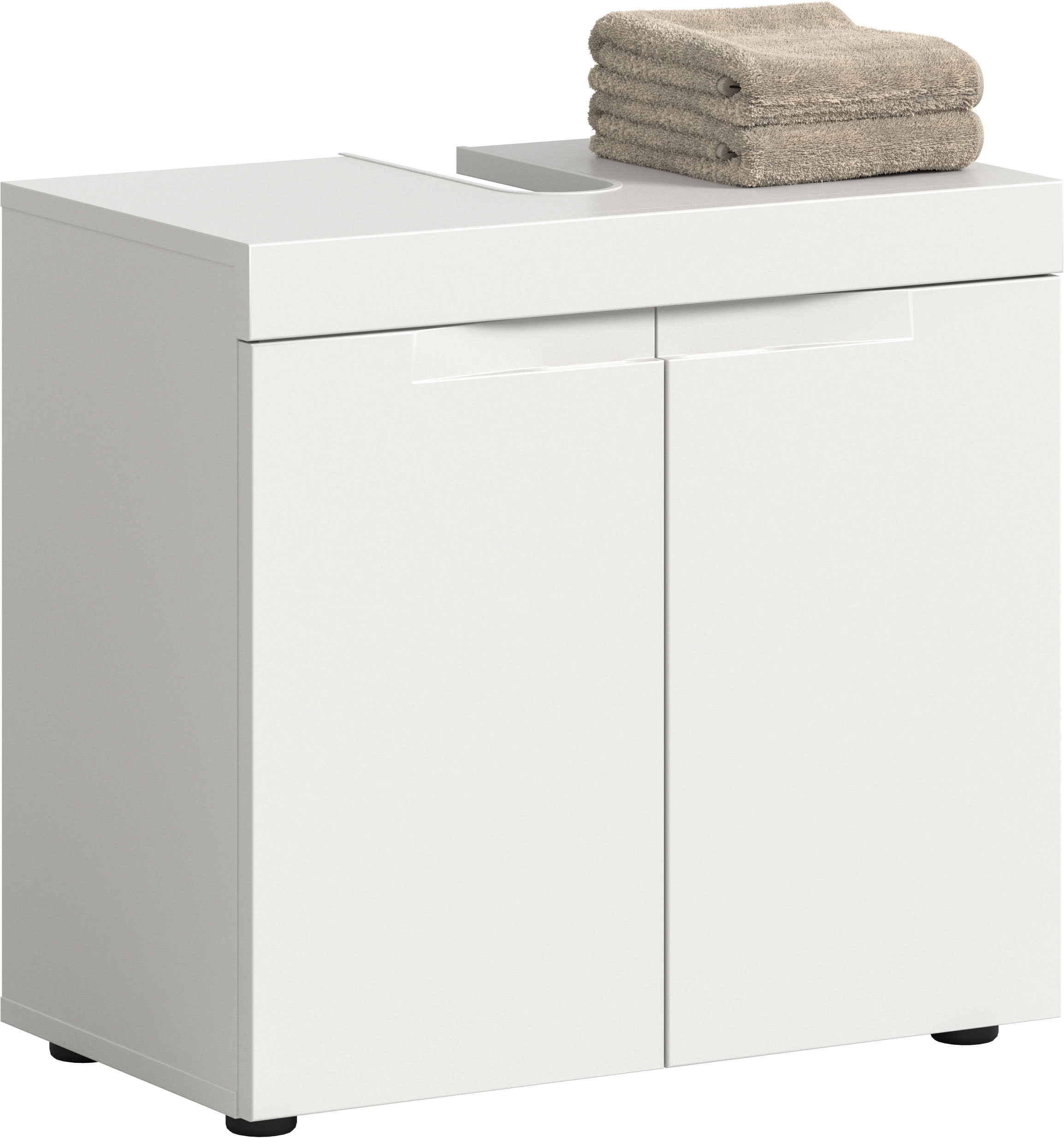 OTTO home Waschbeckenunterschrank "MAOI, Breite 60cm, 2 Türen, 2 Fächer, 1 Einlegeboden" Badezimmerschrank, Unterschrank, Kommode, WBU, Bad, Badezimmer