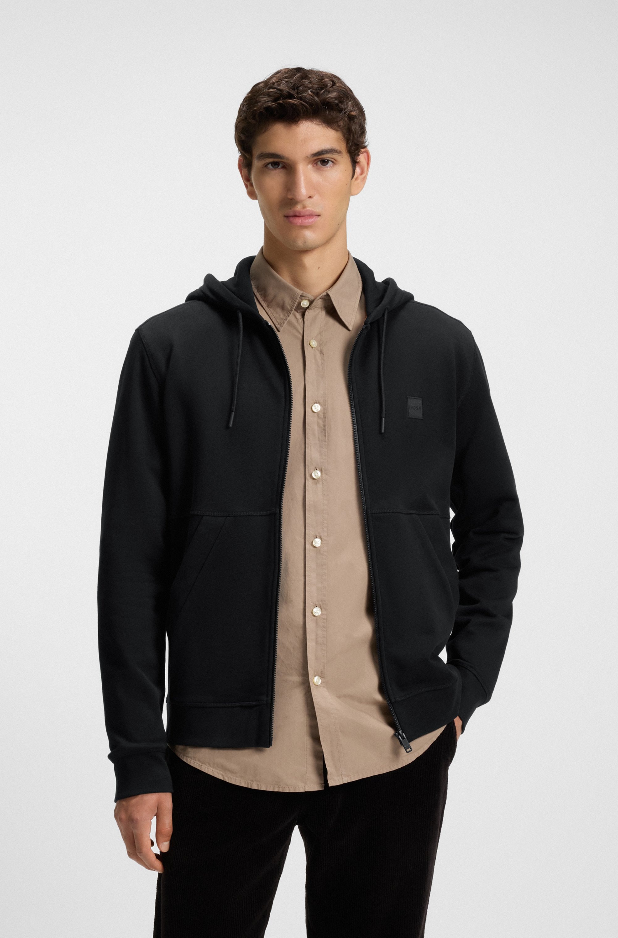 BOSS ORANGE Kapuzensweatjacke »Zetalky« mit Kängurutasche