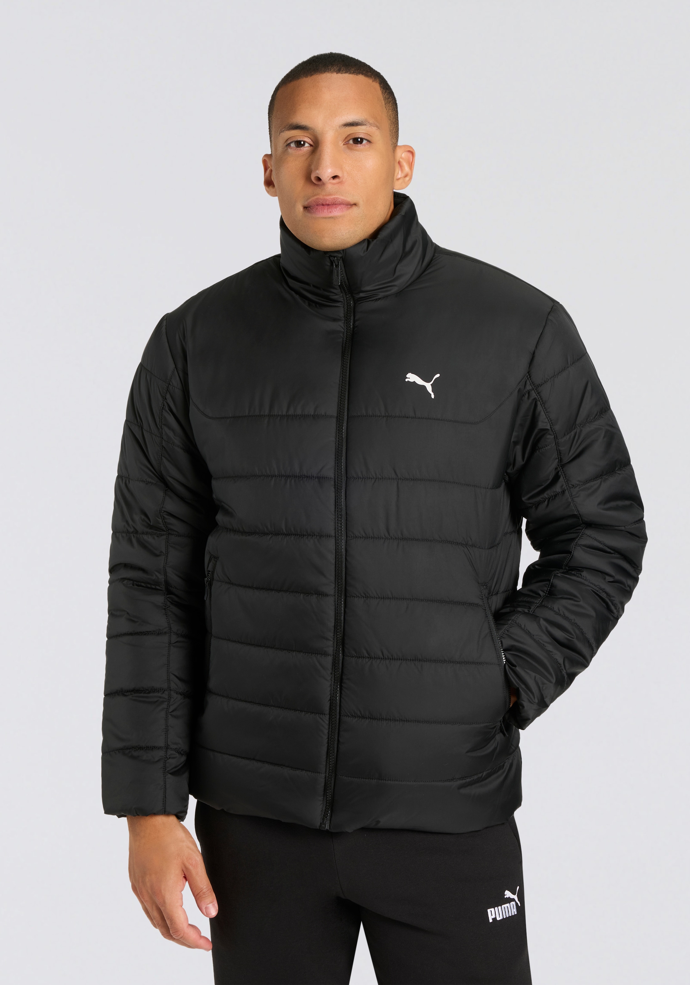 PUMA Winterjacke "ESS PADDED JACKET" ohne Kapuze mit Stehkragen, wasserabwe günstig online kaufen