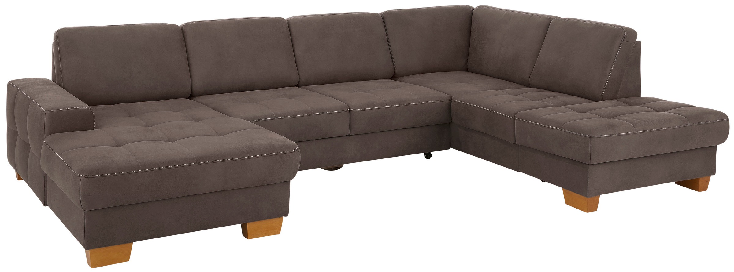 Home affaire Wohnlandschaft "Puccini U-Form" mit Federkern, Sitztiefenverst günstig online kaufen