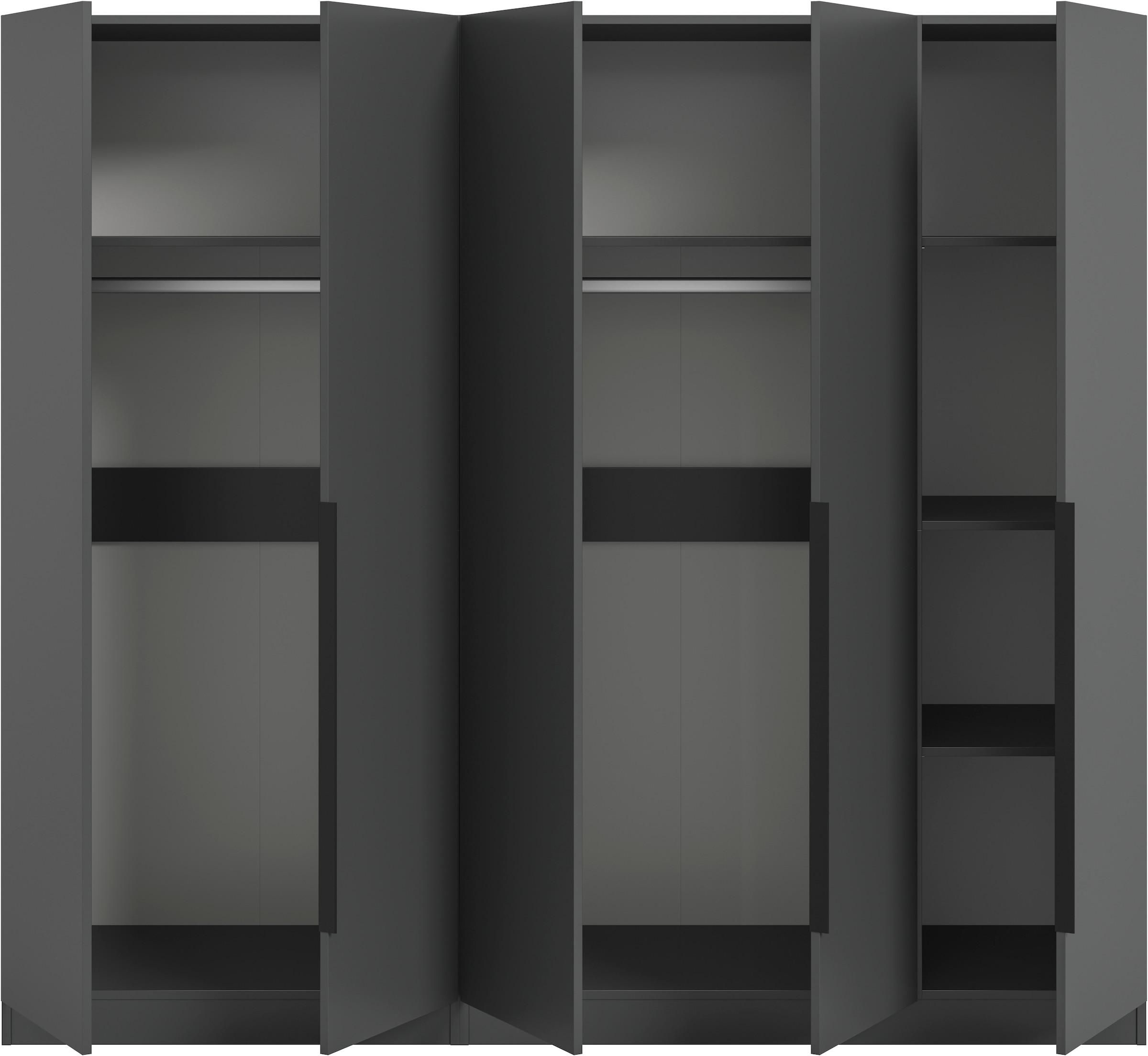 Home affaire Schrank-Set »Skarde moderner Kleiderschrank Schlafzimmerschrank Otto´s Choice« Set, wähle deine beste Schrank Kombination, 1 Stk. tlg. Skarde Kleiderschrank 200 cm, 2 Kleiderstangen und 5 Böden
