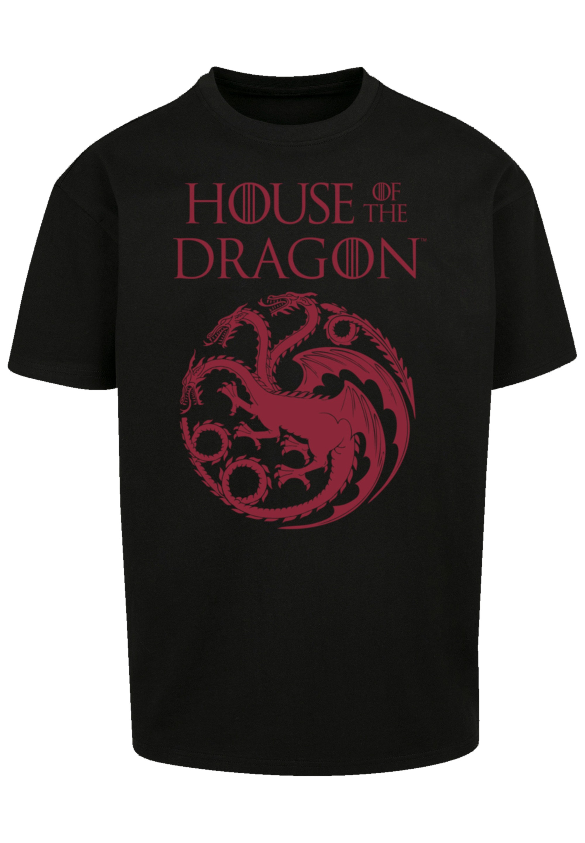 F4NT4STIC T-Shirt »House Of The Dragon Targaryen Crest Logo«, Premium Qualität