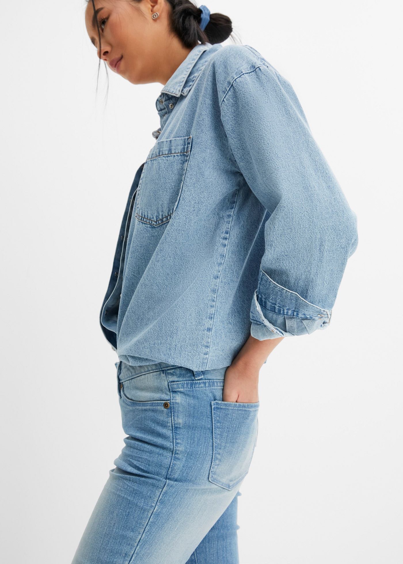 bonprix Bootcut-Jeans »Bootcut-Jeans Mid Waist, Stretch«, Bootcut-Jeans Mid Waist, Stretch
