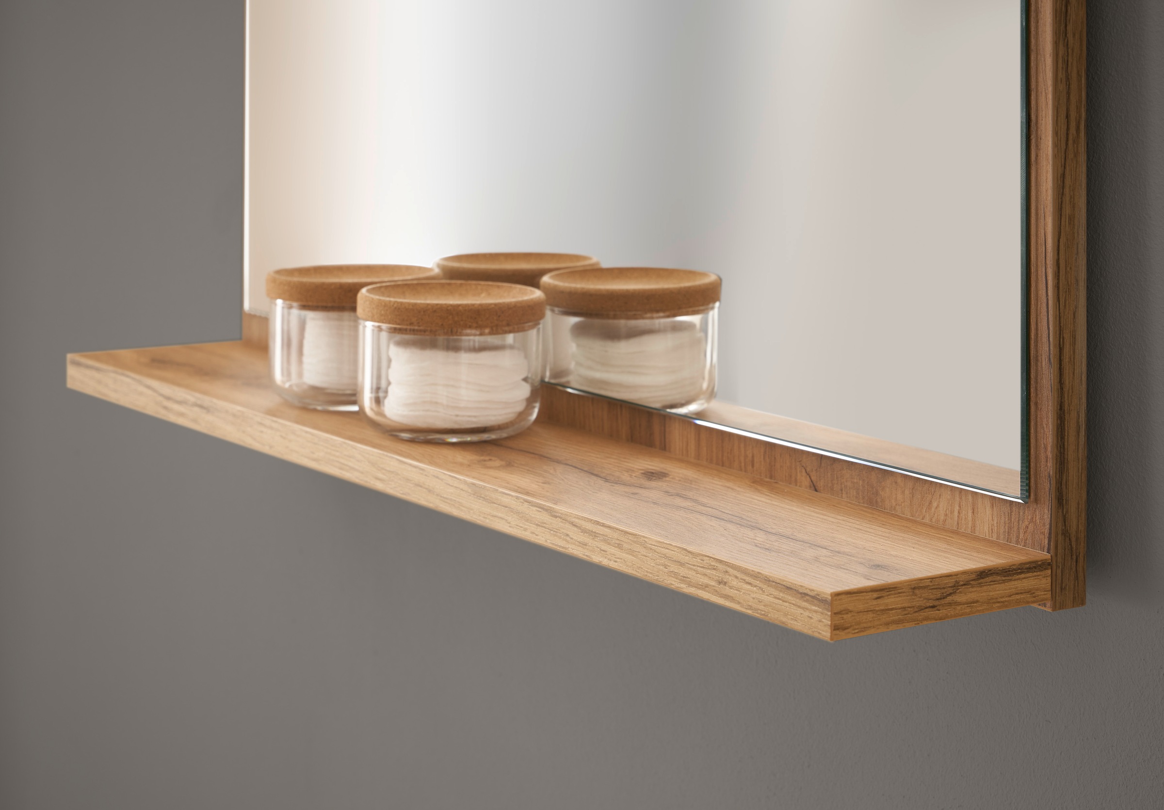 INOSIGN Badmöbel-Set »CITY/ GIRON, Bad im zeitlosen Design, 3-teiliges Badezimmer«, (Set, 3 St.), Badschränke und Spiegel, in zwei Farben verfügbar, viel Stauraum