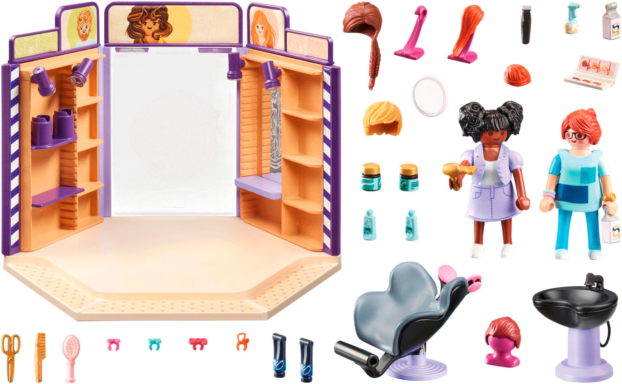 Playmobil® Konstruktions-Spielset »Friseursalon (71535), My Life«, (80 St.), Made in Europe