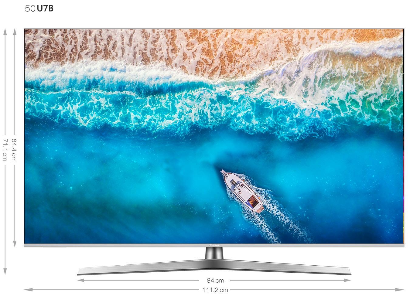 Hisense H50u7b Led Fernseher 126 Cm 50 Zoll 4k Ultra Hd Smart Tv Baur