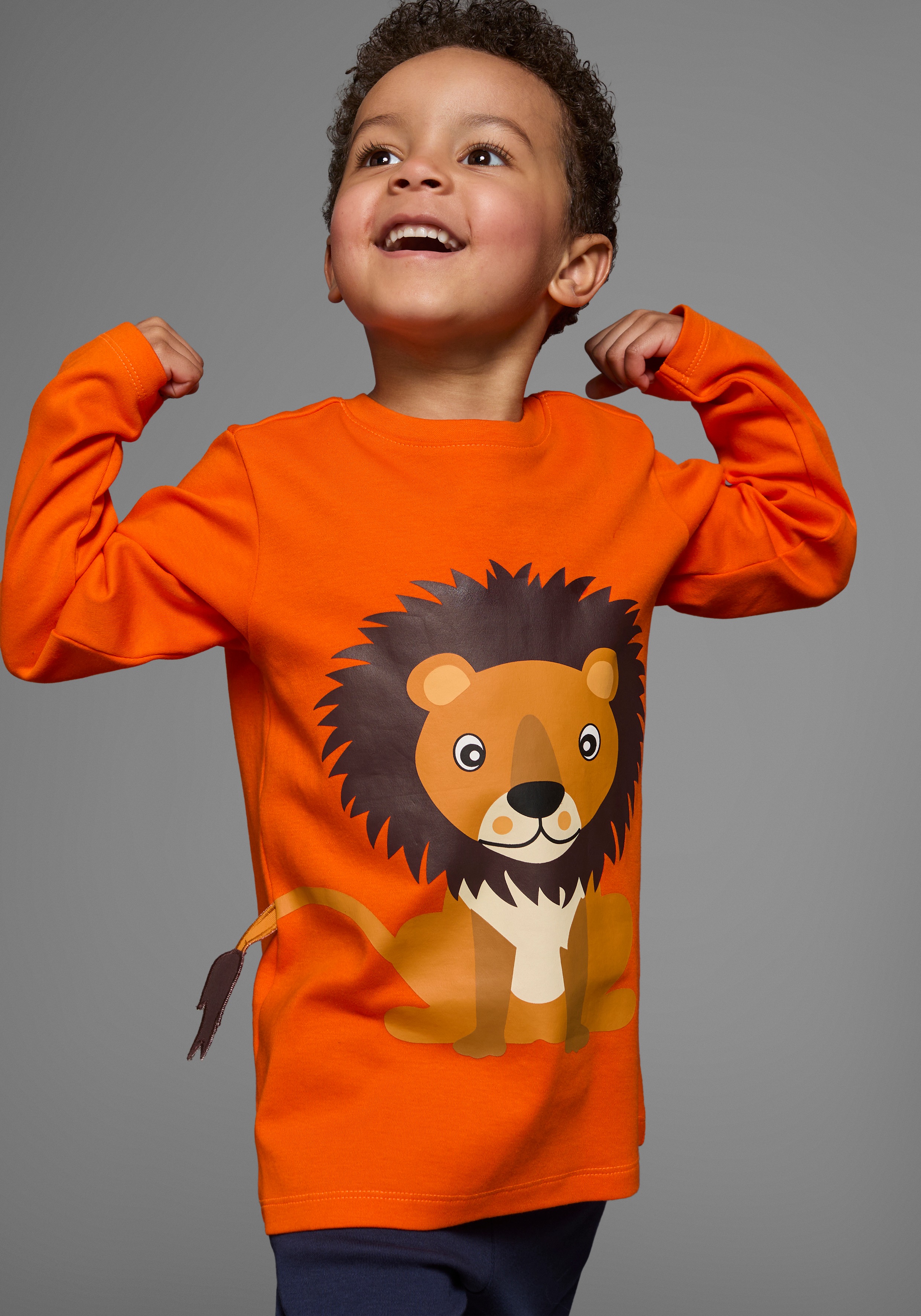 Thumbnail - KIDSWORLD Shirt & Hose "2tlg. Set Langarmshirt+Hose" Set, 2 tlg. mit Löwendruck