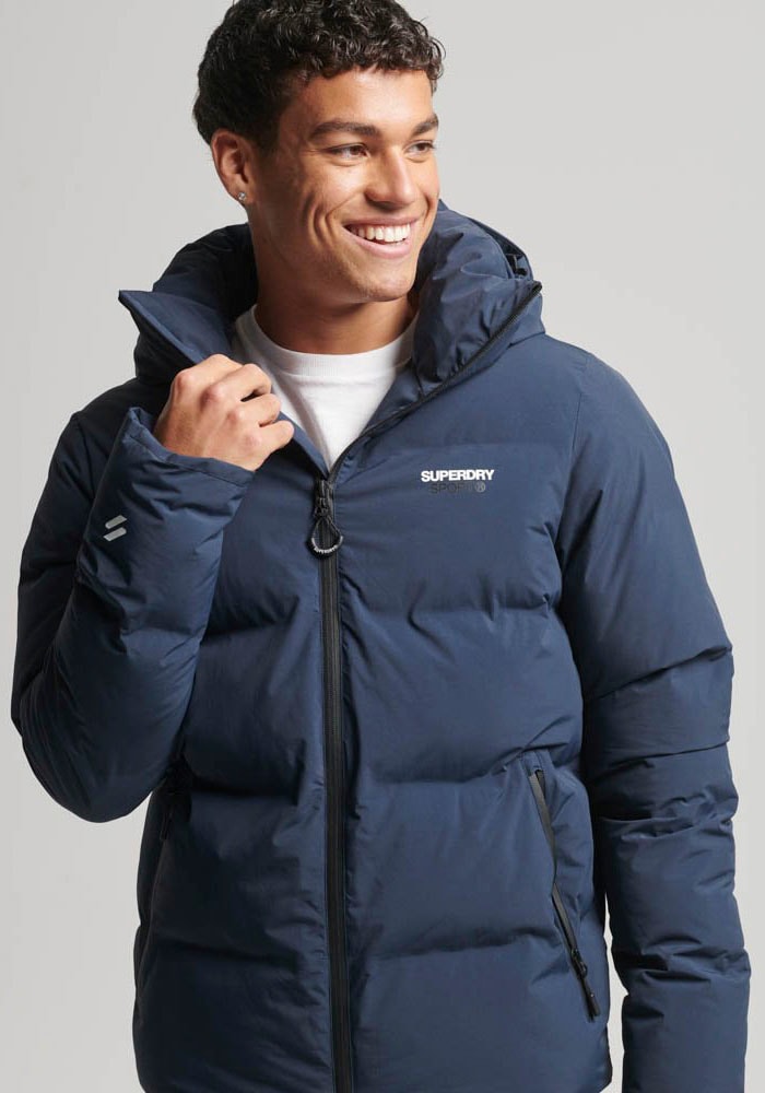 Superdry Steppjacke "HOODED BOXY PUFFER JACKET"