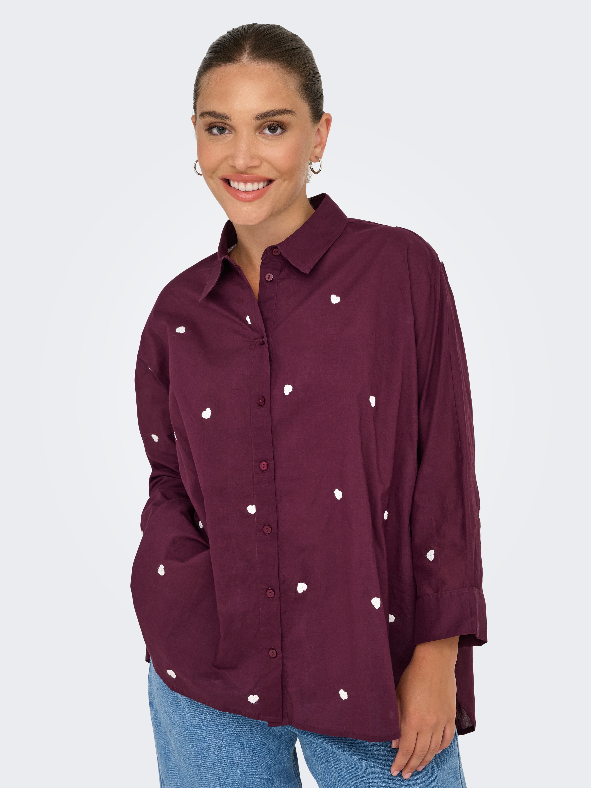 ONLY Hemdbluse »ONLNEW LINA GRACE LS EMB SHIRT NOOS WVN«