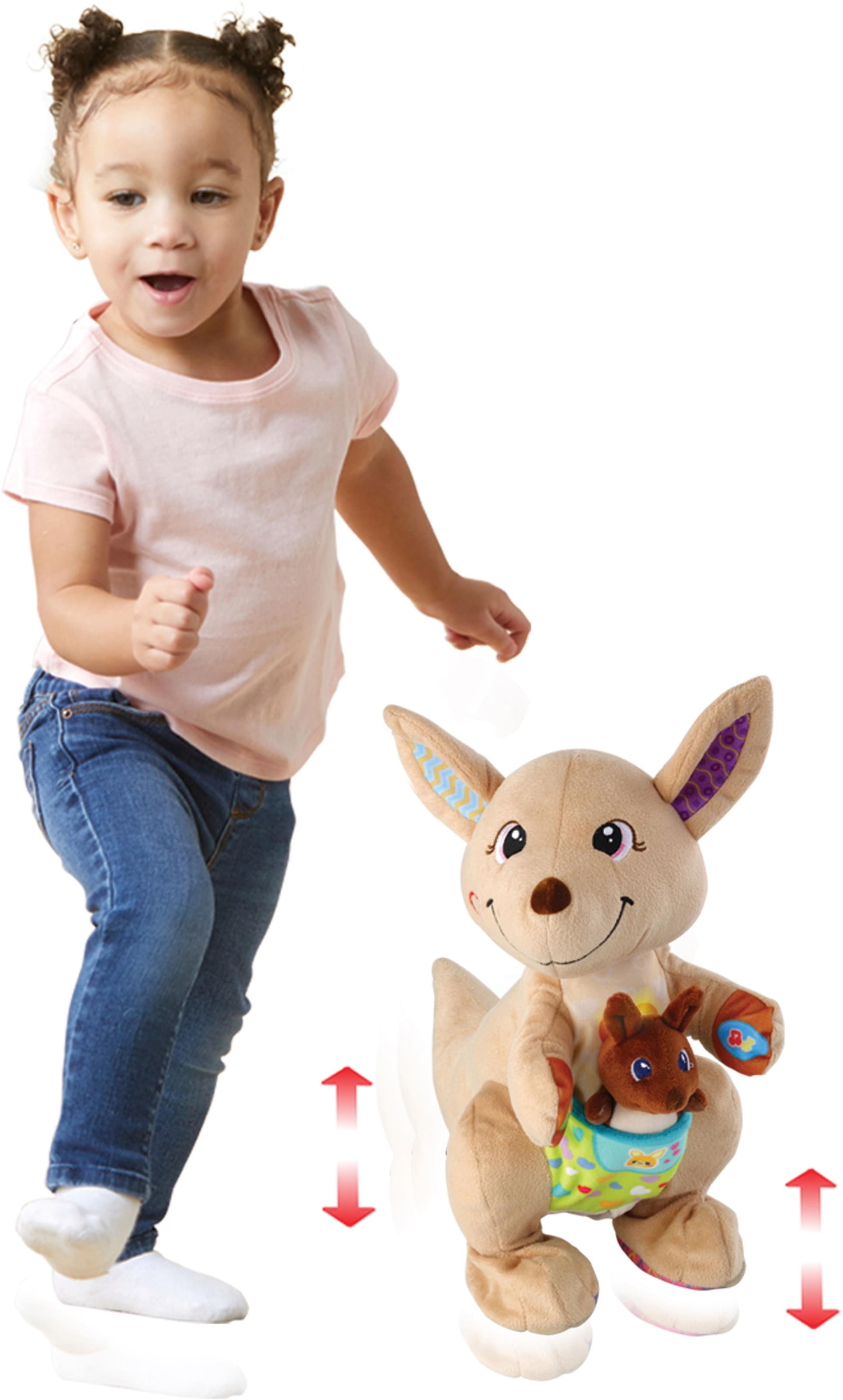 Vtech® Kuscheltier »VTechBaby, Hüpf-mit-mir-Känguru«, (2 St.)