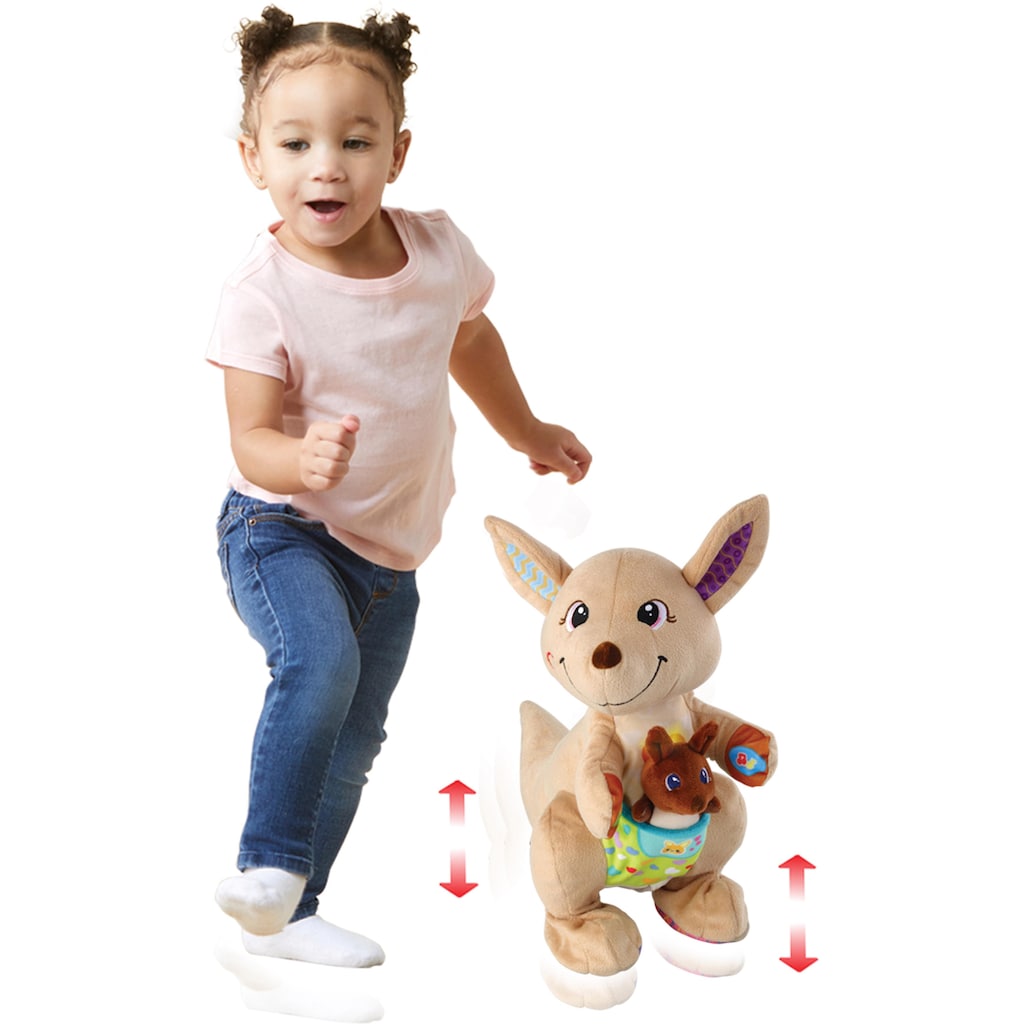 Vtech® Kuscheltier »VTechBaby, Hüpf-mit-mir-Känguru«, (2 St.)