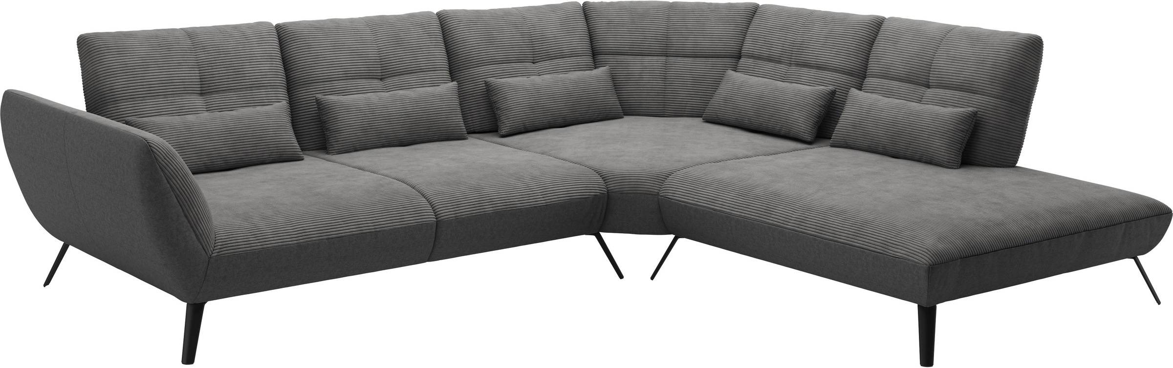 Places of Style Ecksofa »Mikado L-Form«, inkl. Sitztiefenverstellung und Armteilverstellung