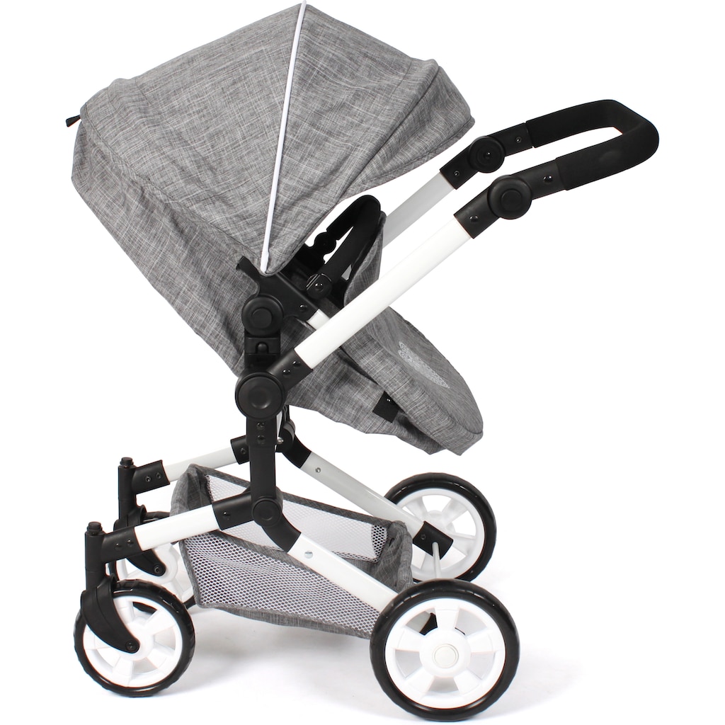 CHIC2000 Kombi-Puppenwagen »Linus, Jeans Grey«, (Set)