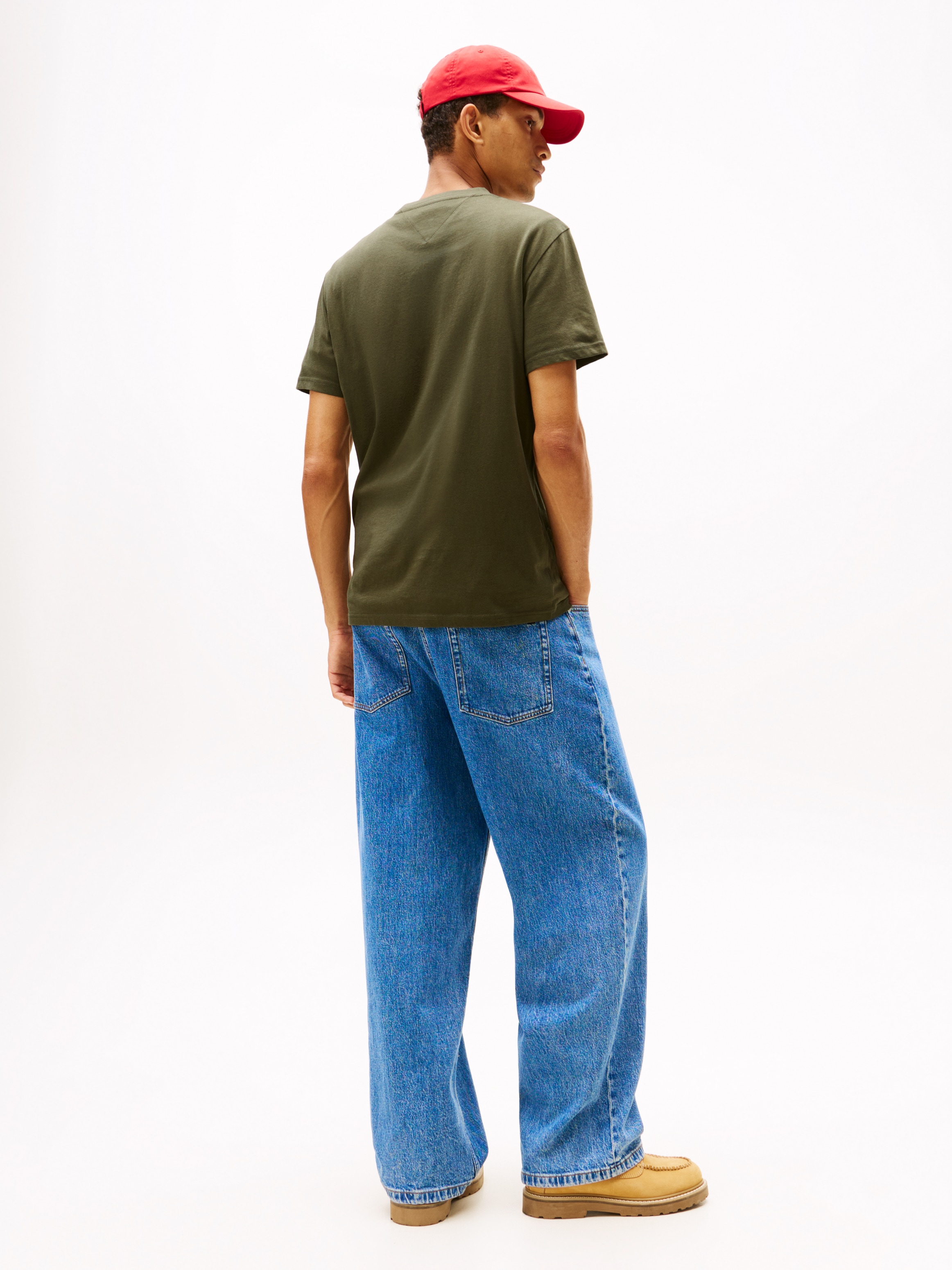 Tommy Jeans T-Shirt »TJM SLIM LINEAR CHEST TEE EXT« Mit Rundhalsausschnitt