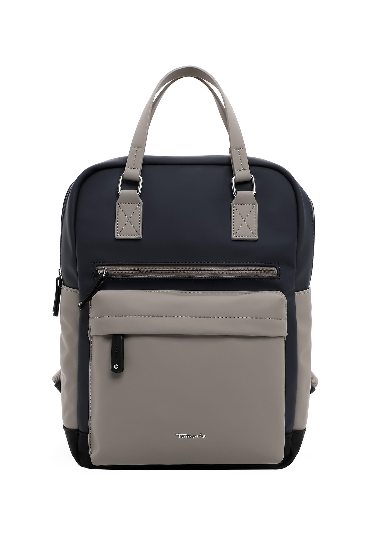 Rucksack TAMARIS "Rucksack TAS Gianna", Damen, Gr. B/H/T: 38cm x 38cm x 17cm, blau (blau 500), Obermaterial: 60% Polyurethan PU. 40% Polyester PES., Rucksäcke Rucksack