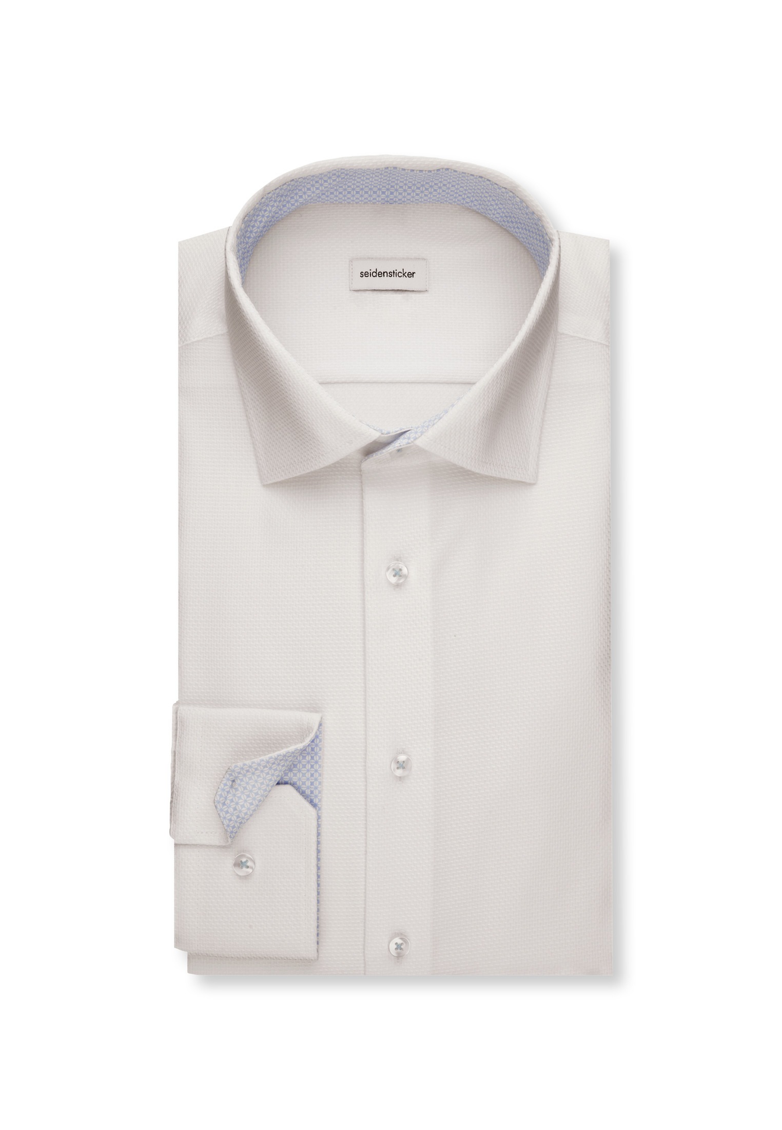 seidensticker Businesshemd »Slim« Slim 1/1 Extra lang Kentkragen Kleinmuster