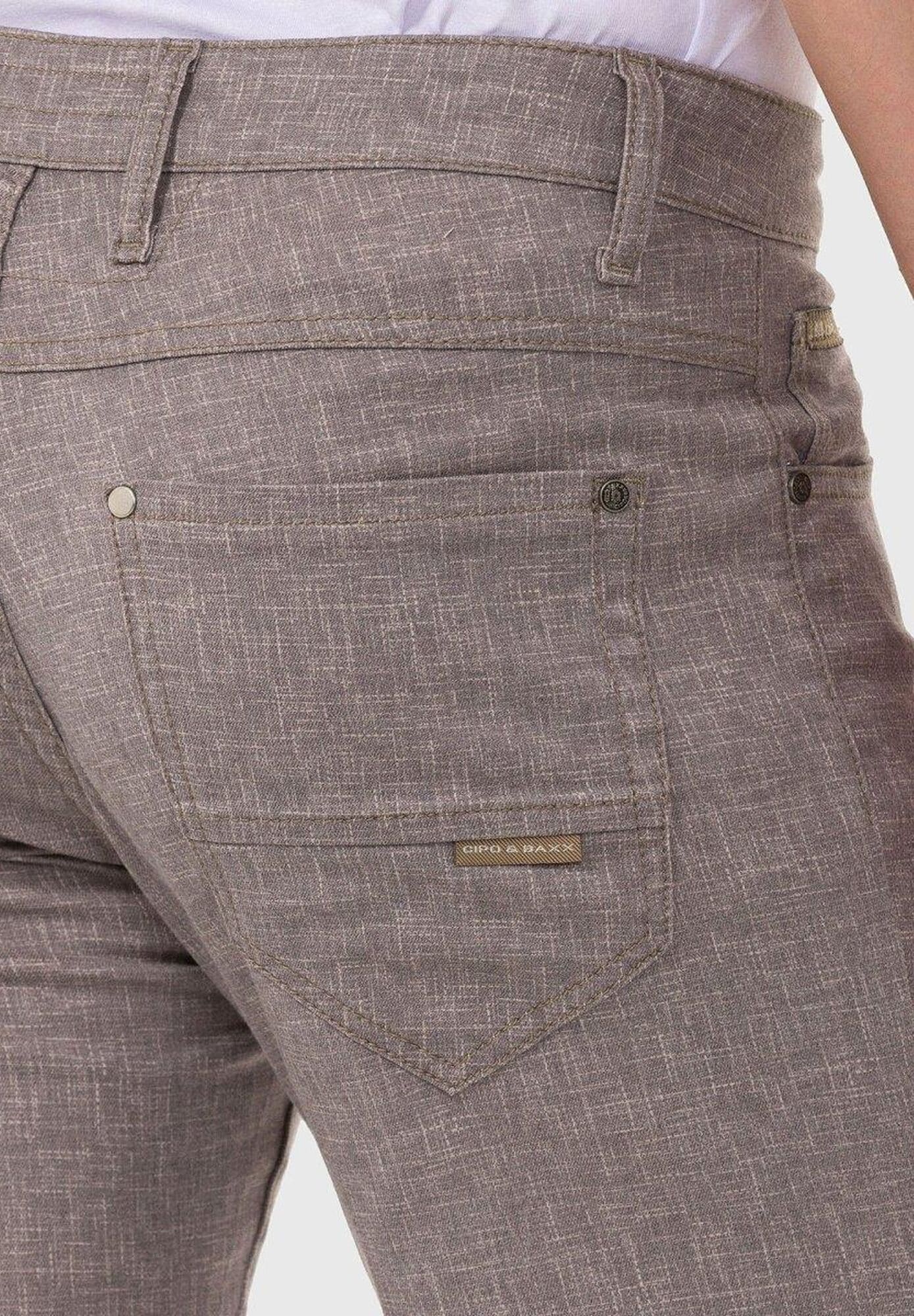 Cipo & Baxx Stoffhose »Cipo & Baxx Hose«  im unifarbenen Look