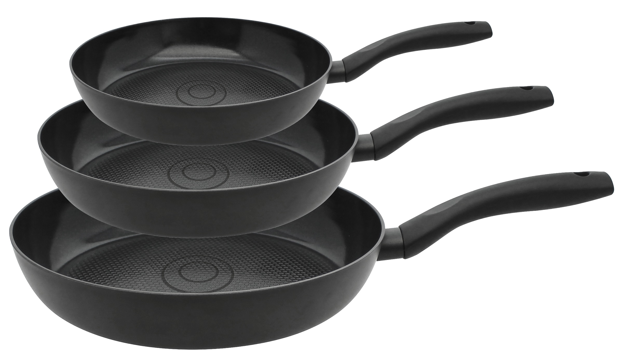 Elo Basic Pfannen-Set "Smart Wellness" Aluminium Set, 3 tlg. Besonders knuspriges Braten